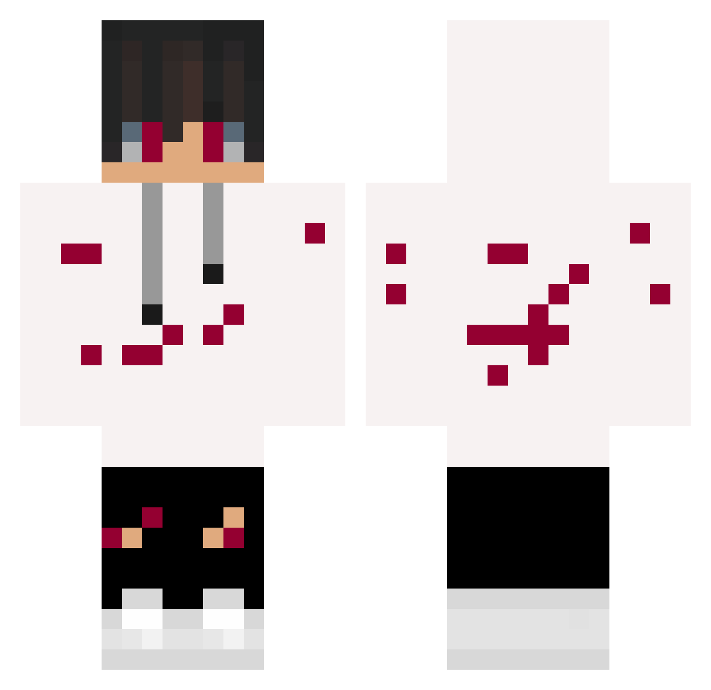 asfazaid1190 Minecraft skin, front and back view