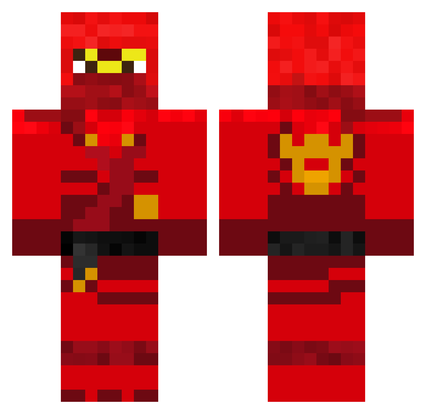 mystie_333 Minecraft skin, front and back view