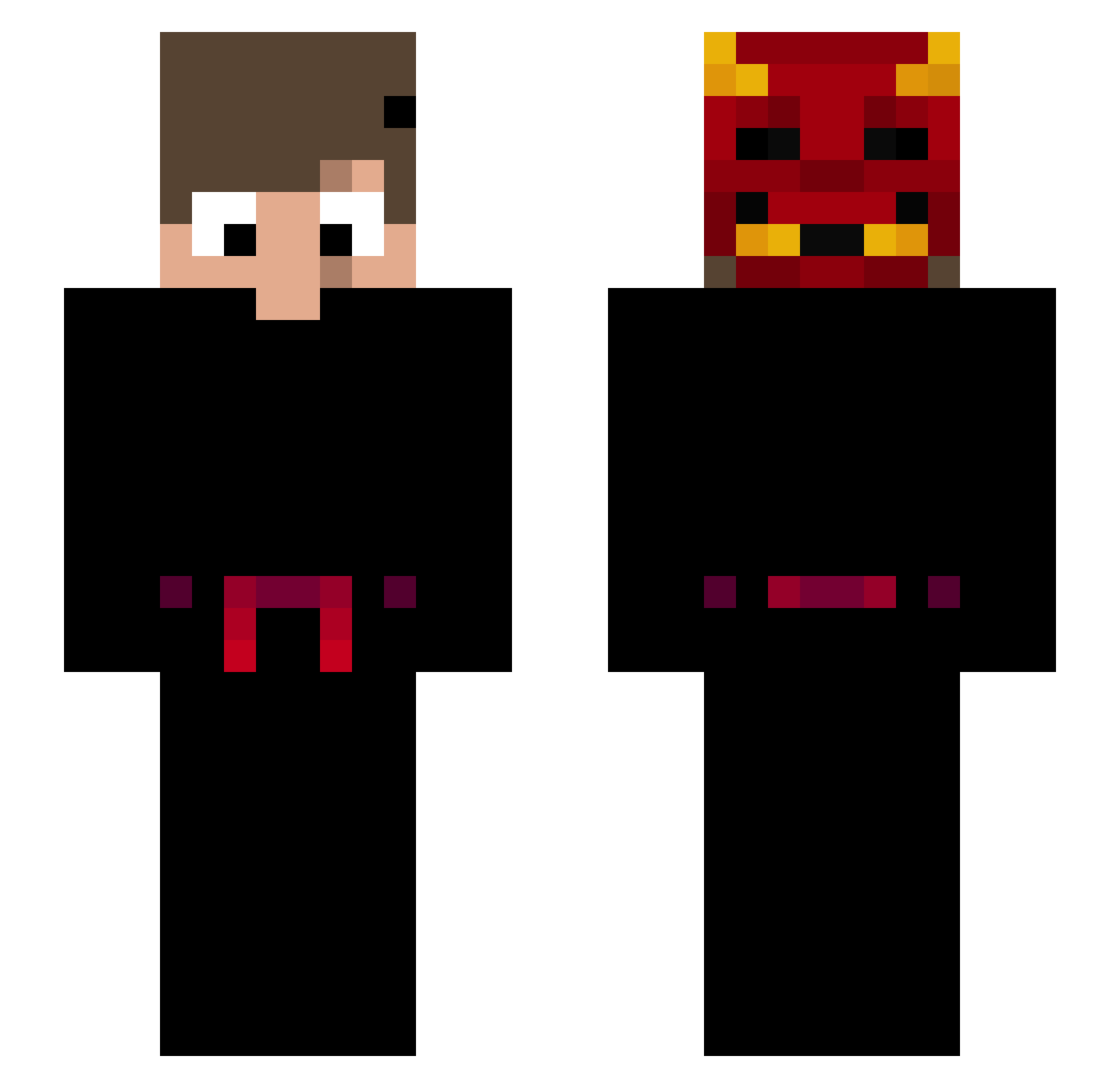 ArthurzinGG_ Minecraft skin, front and back view
