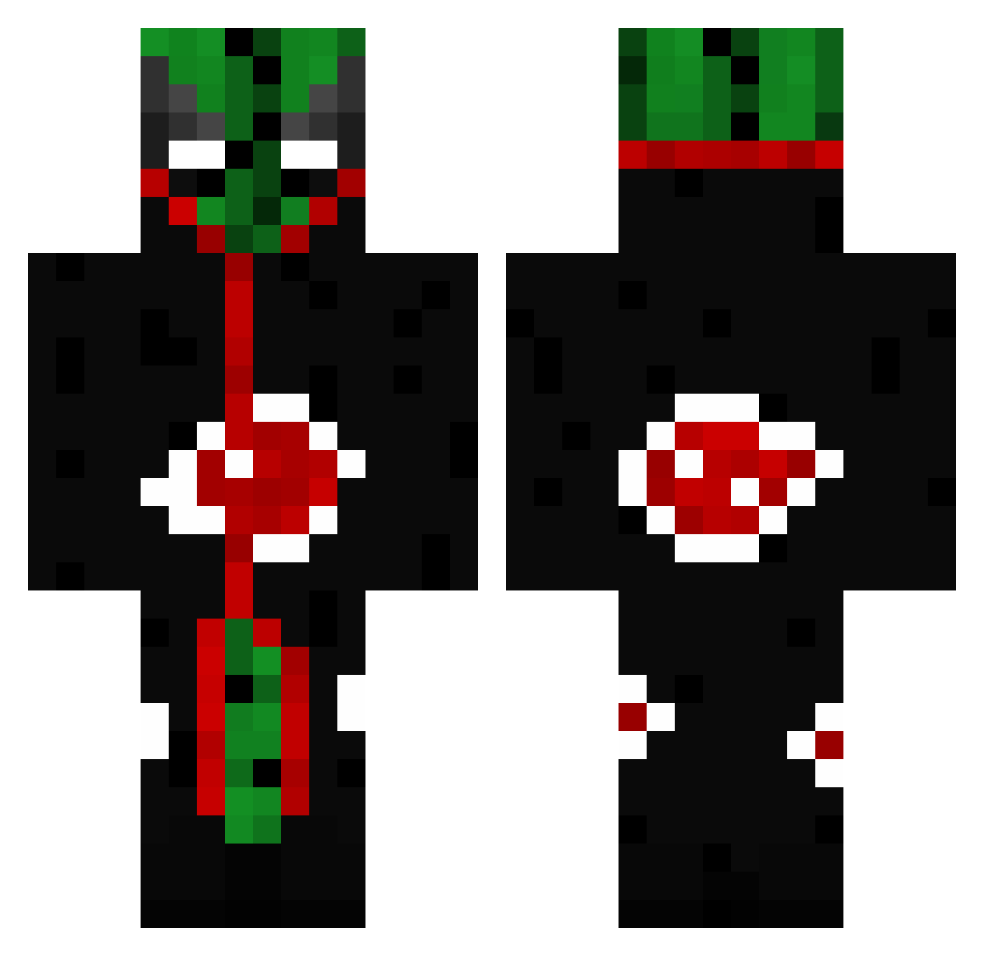 cactus281 Minecraft skin, front and back view