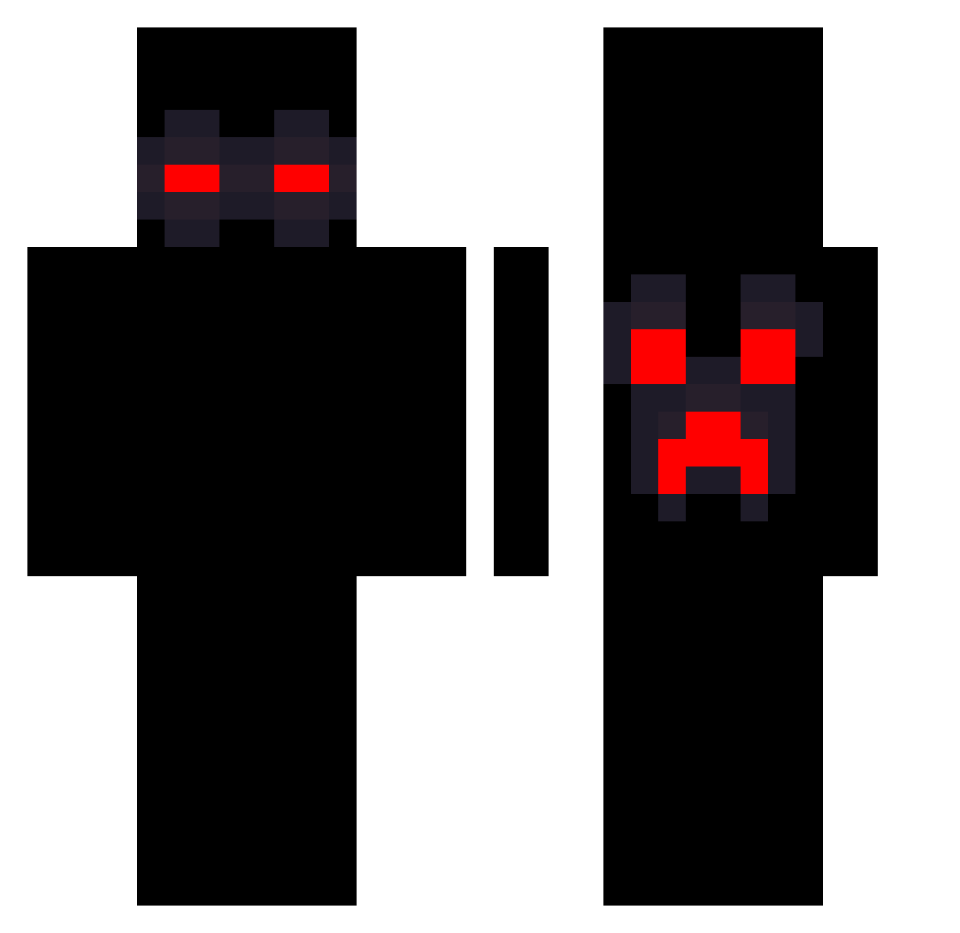 gxba777 Minecraft skin, front and back view