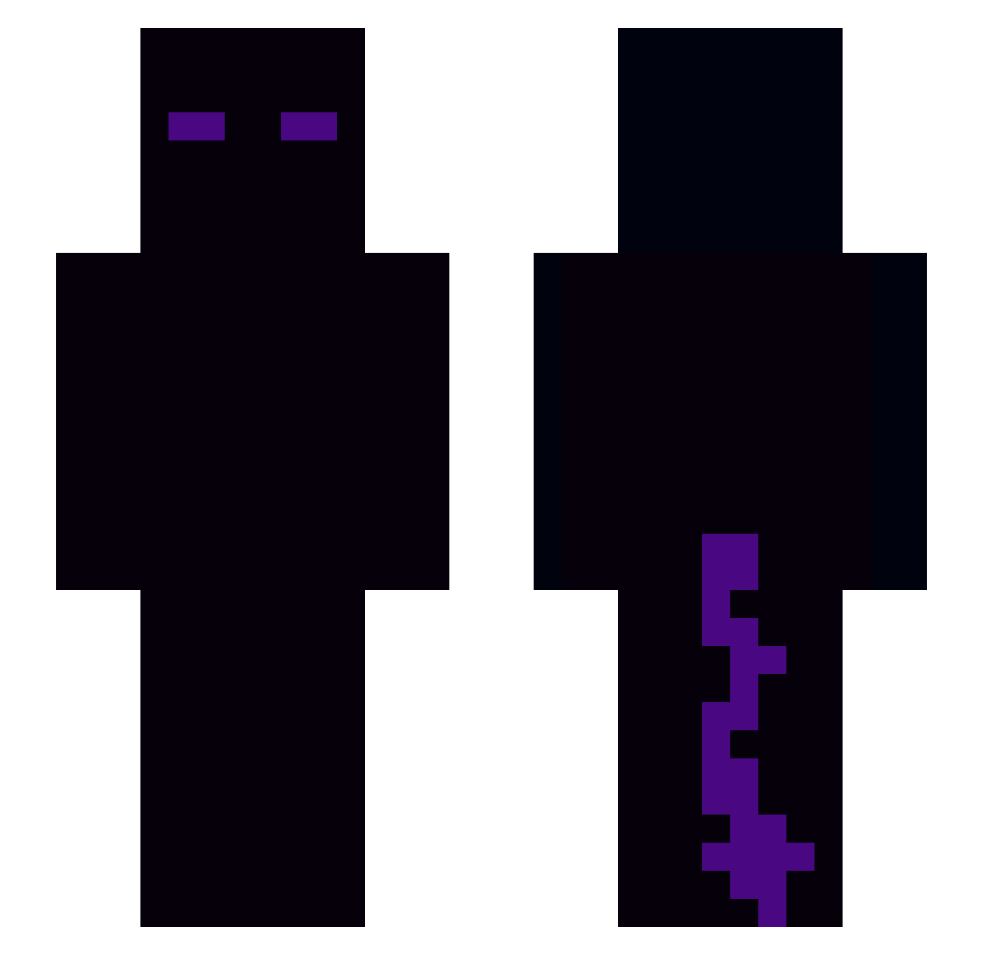 enso0606 Minecraft skin, front and back view