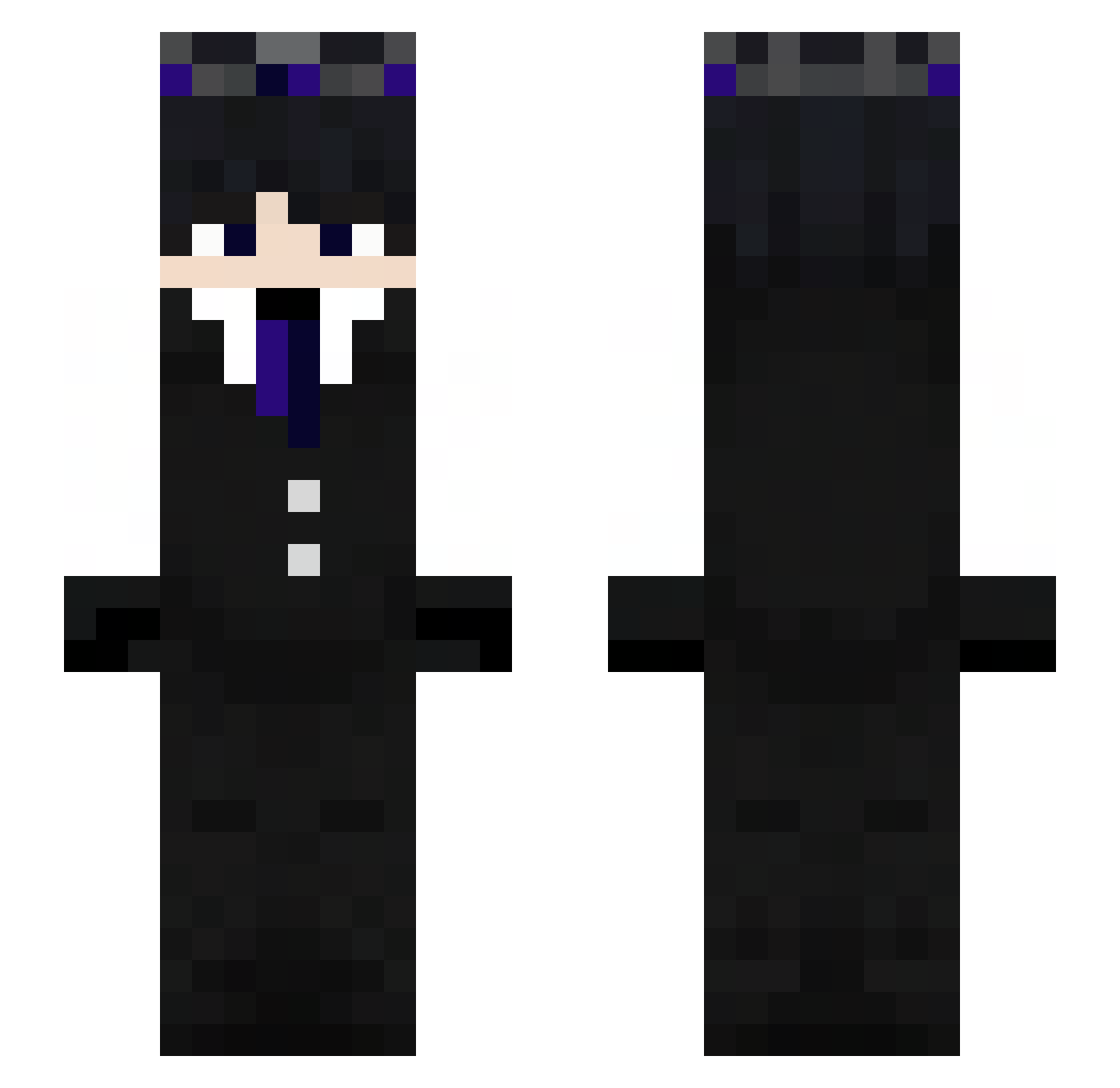 LucidSeaa_ Minecraft skin, front and back view