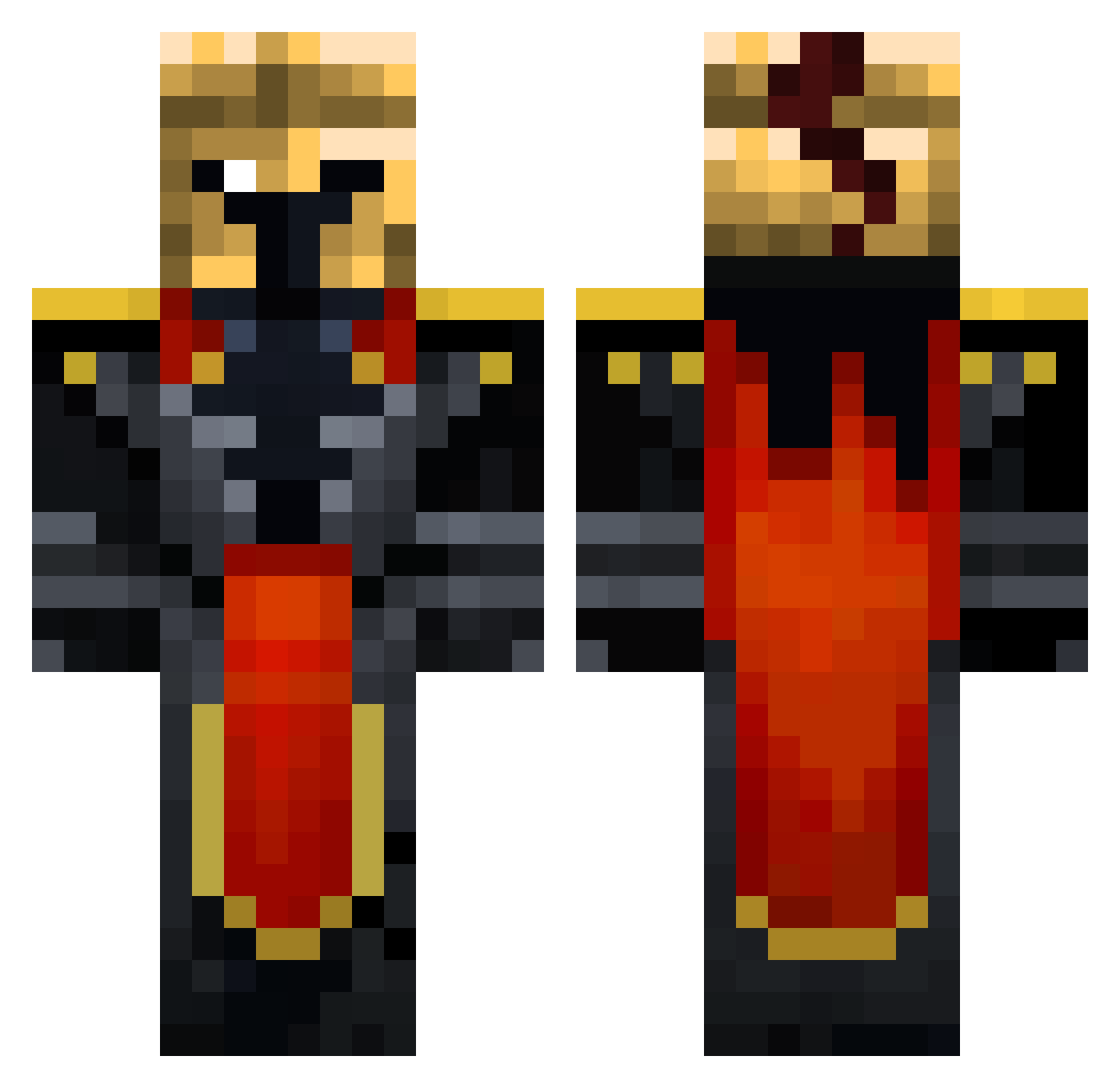 Kiwi_bird9 Minecraft skin, front and back view