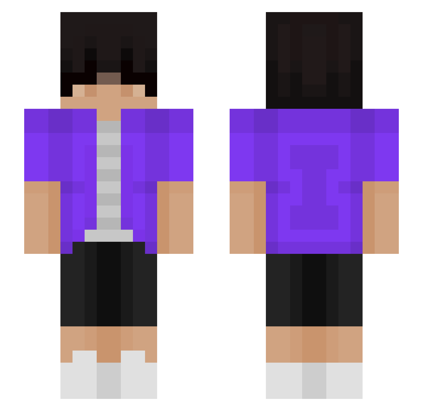 SuHa1B_O Minecraft skin, front and back view