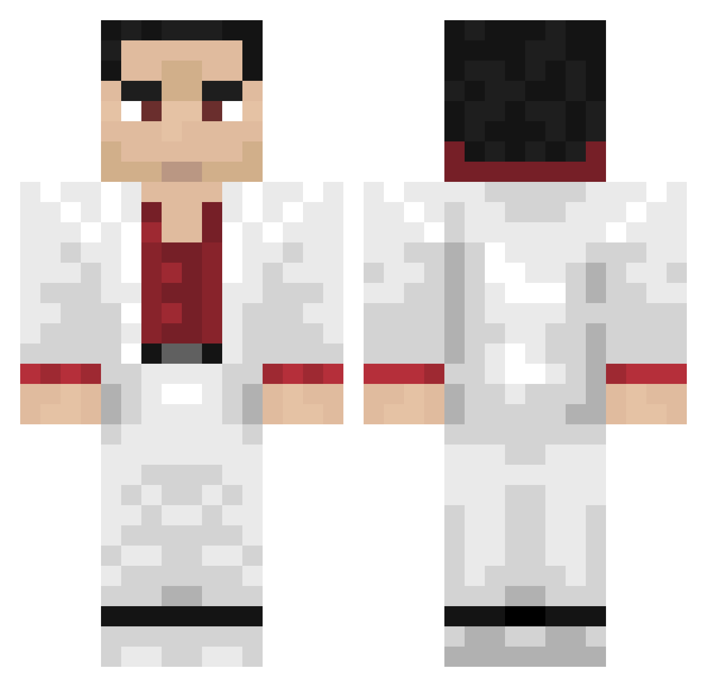 masterman4 Minecraft skin, front and back view
