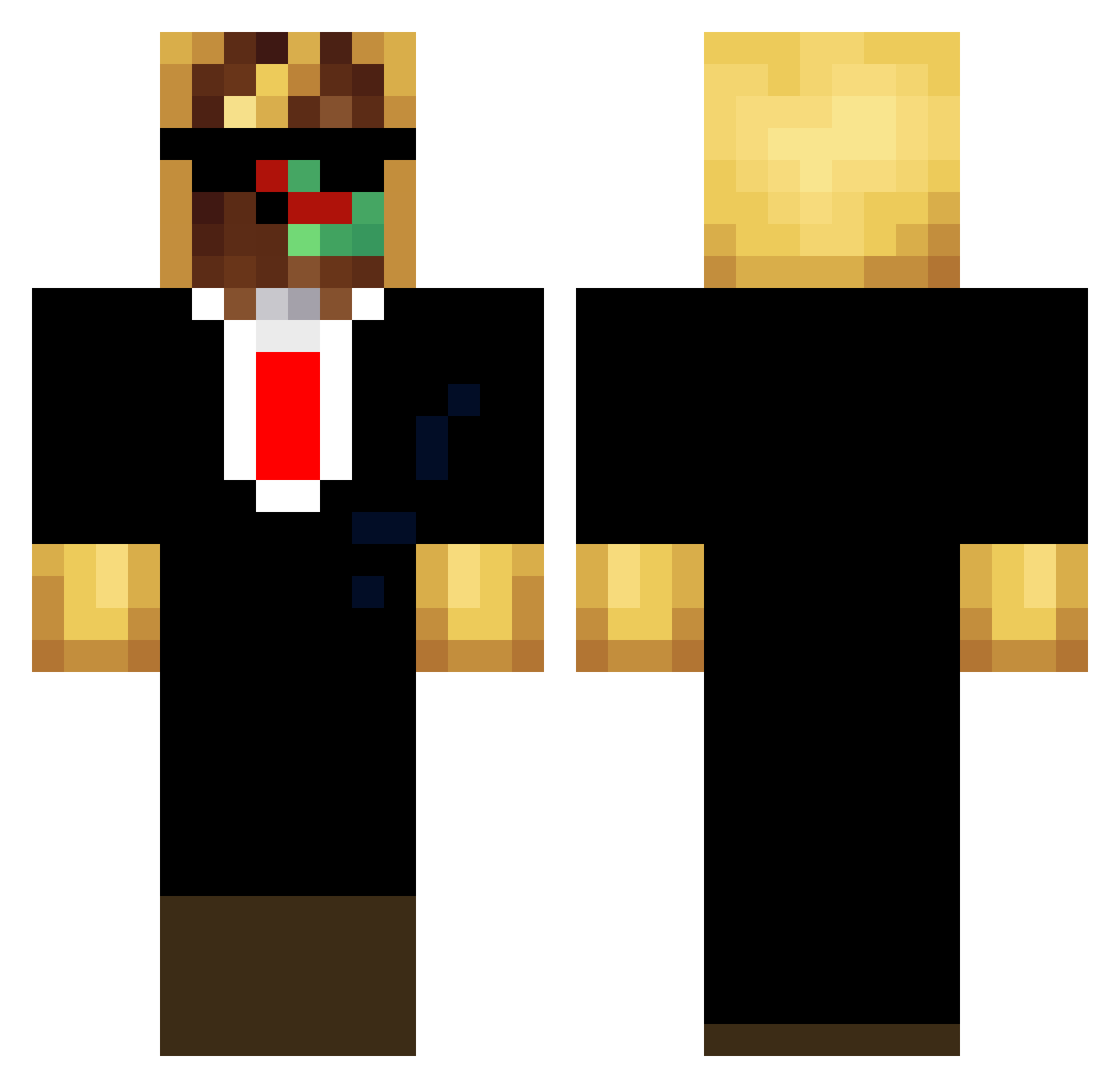 TacticalTacoZA Minecraft skin, front and back view