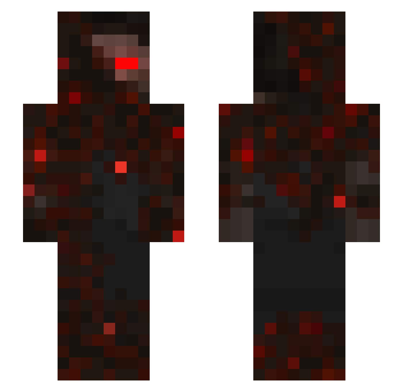 youey2008 Minecraft skin, front and back view