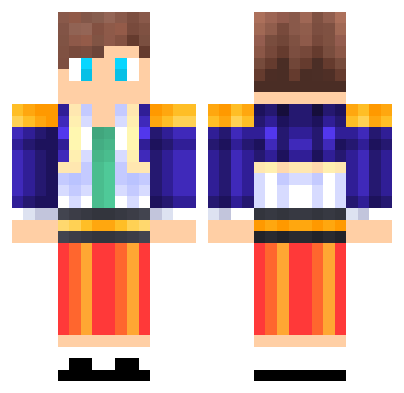 zurks34262 Minecraft skin, front and back view