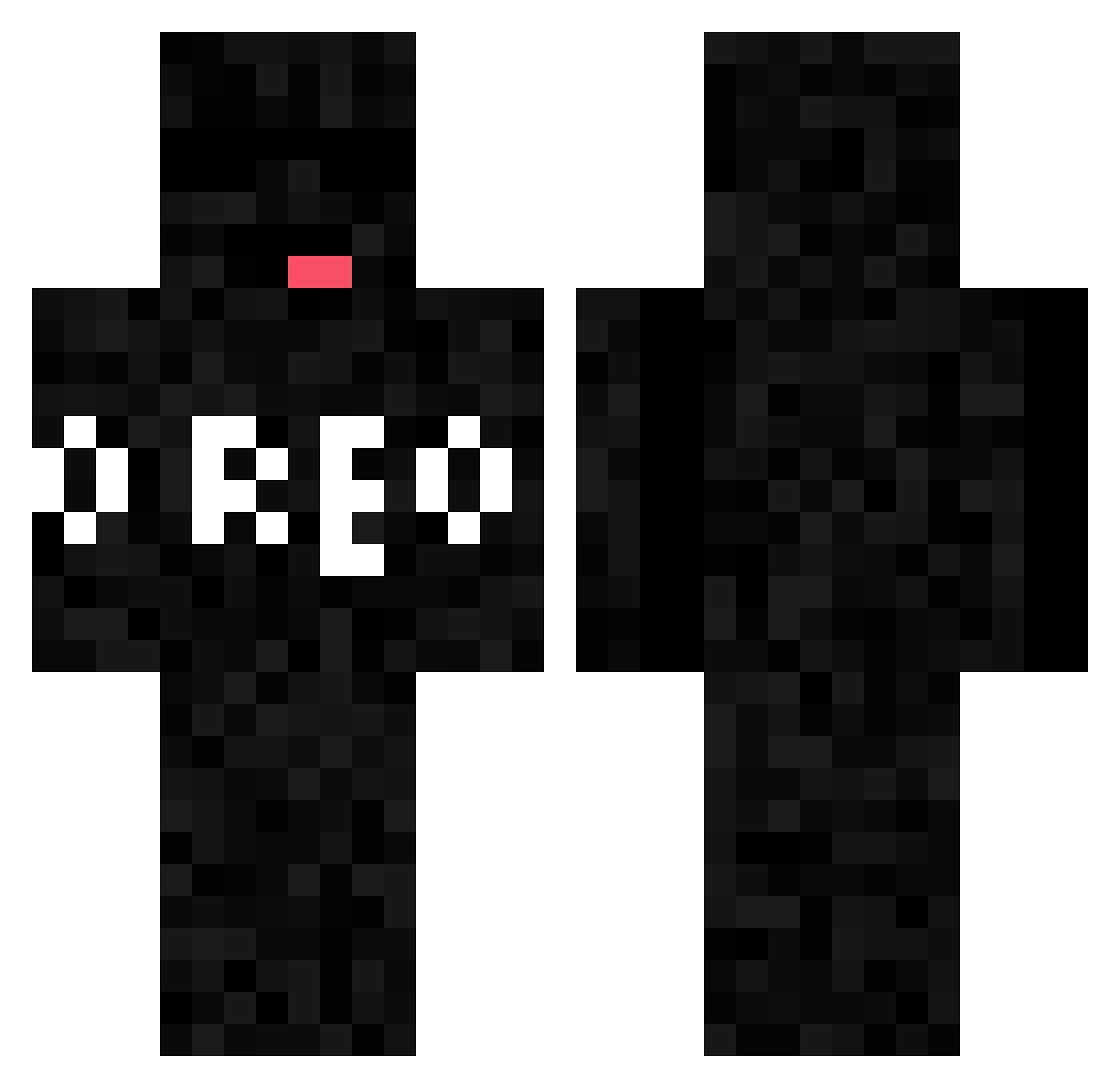 IchMagOreo Minecraft skin, front and back view