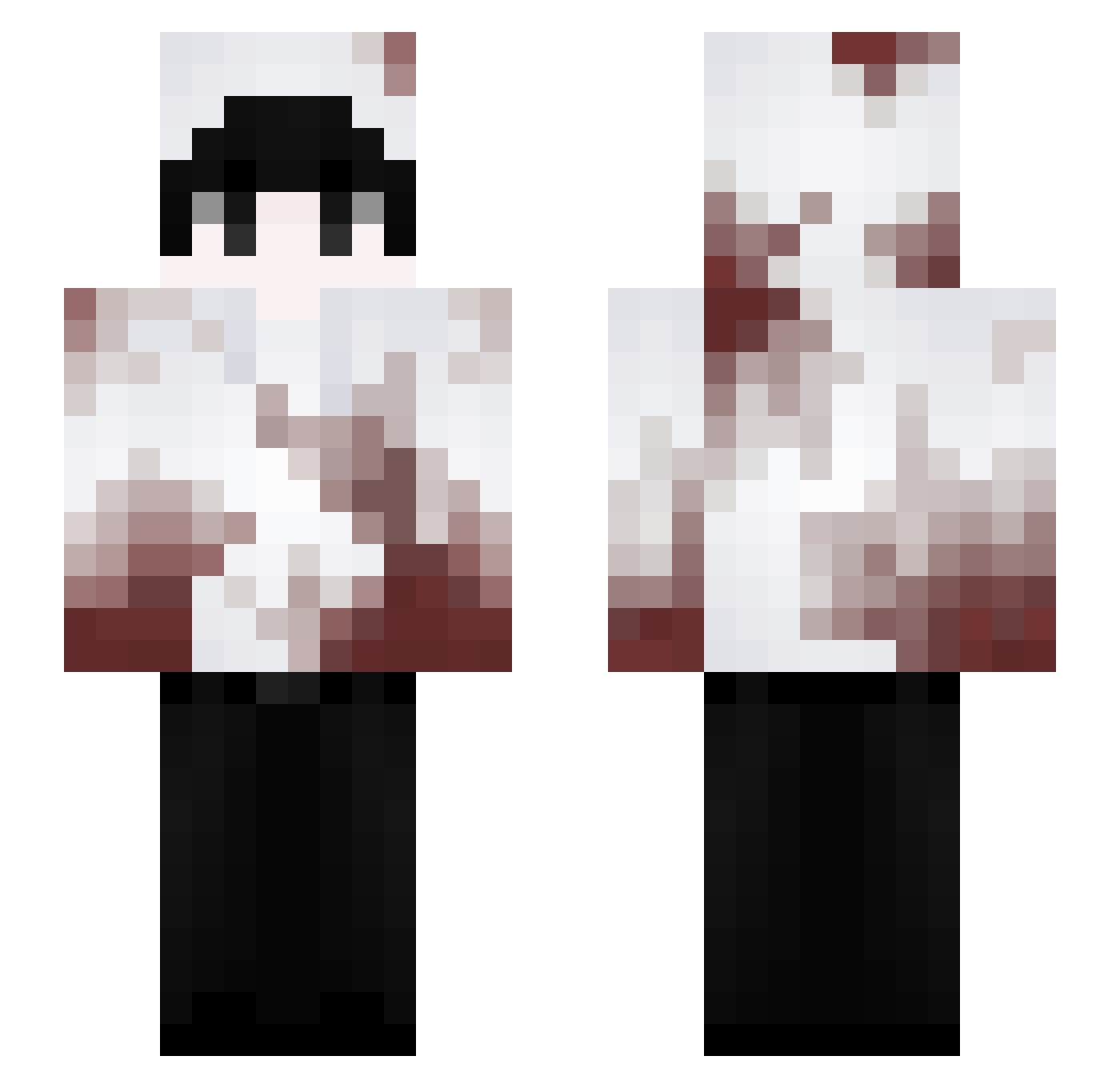 SiennaPaper305 Minecraft skin, front and back view