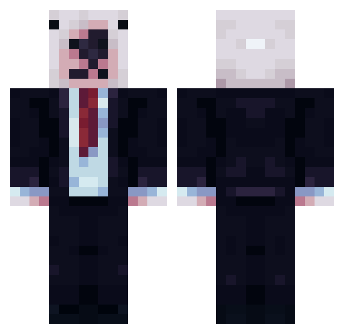 RationalRashes Minecraft skin, front and back view