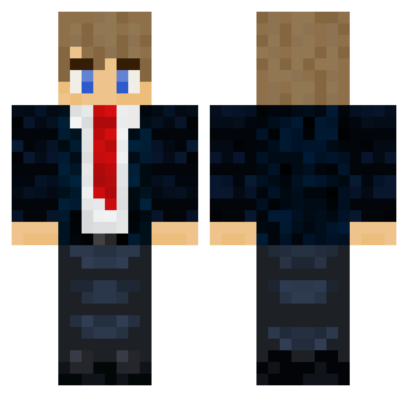 LEO_33_HD Minecraft skin, front and back view
