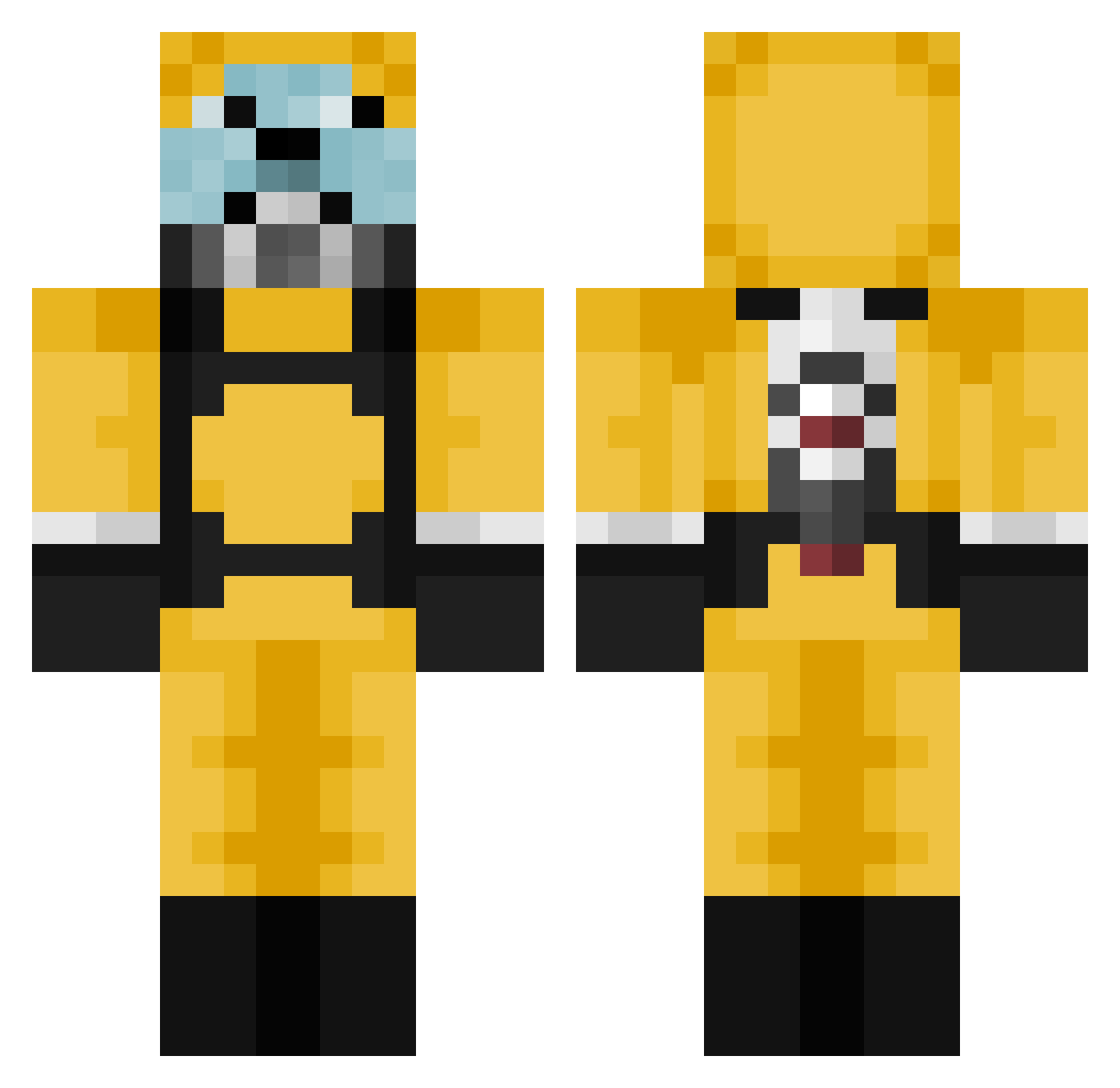 cyprys77 Minecraft skin, front and back view