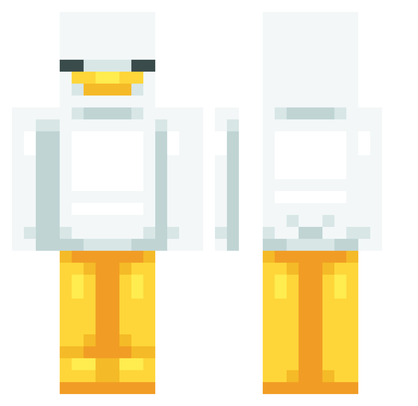 a14762586 Minecraft skin, front and back view