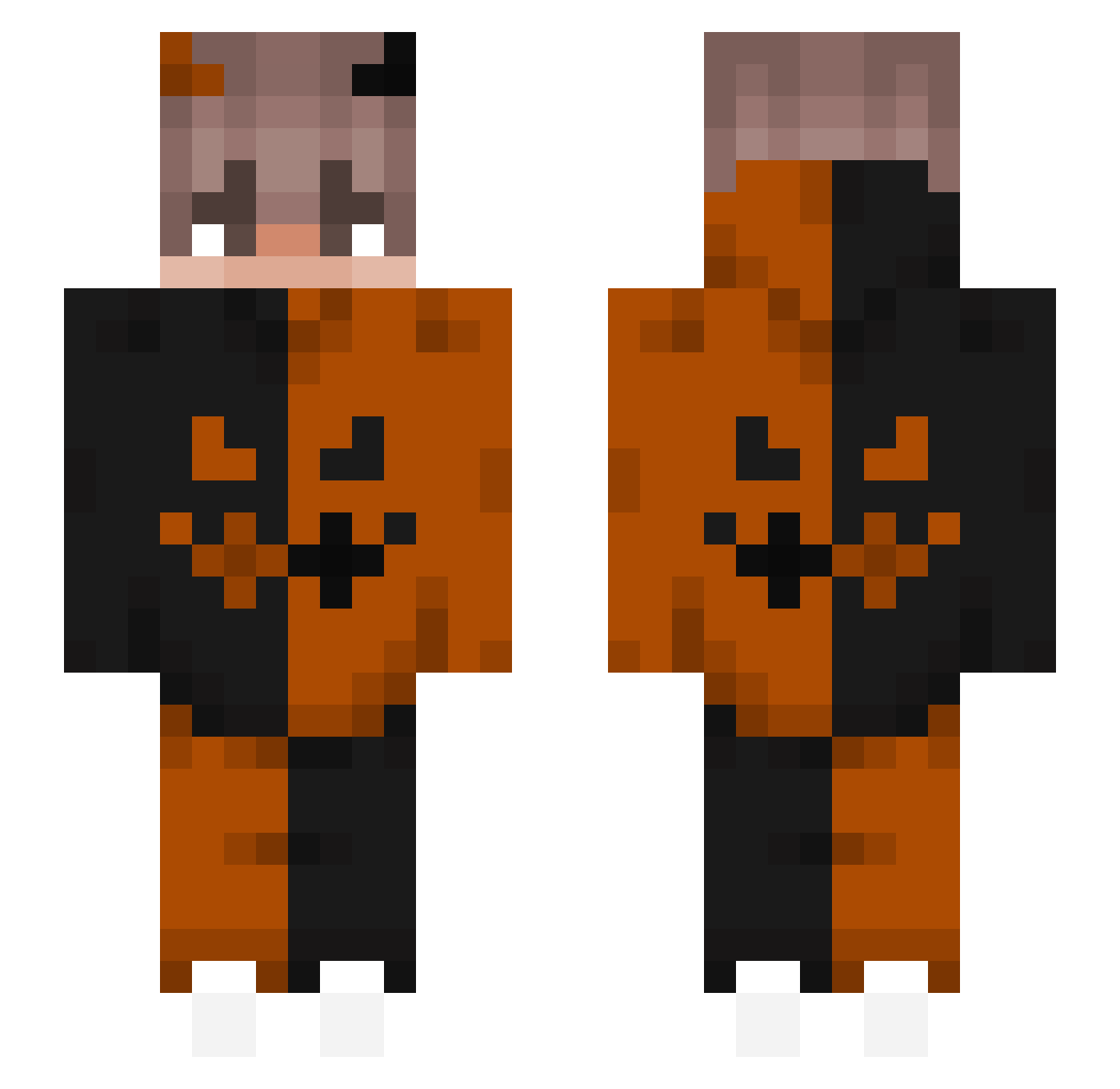 awex123456789 Minecraft skin, front and back view