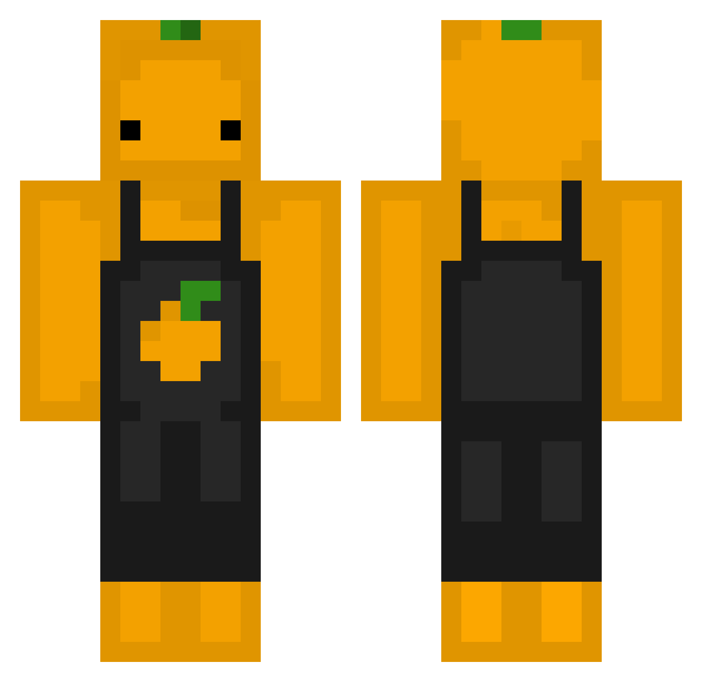 CatMinecraft7 Minecraft skin, front and back view