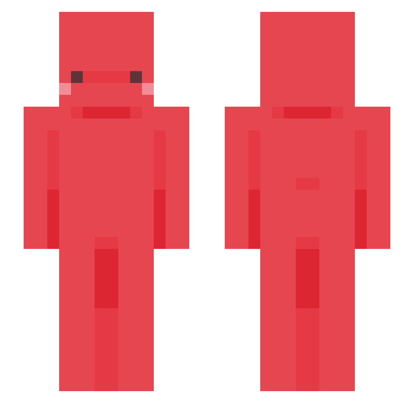 morganjello Minecraft skin, front and back view