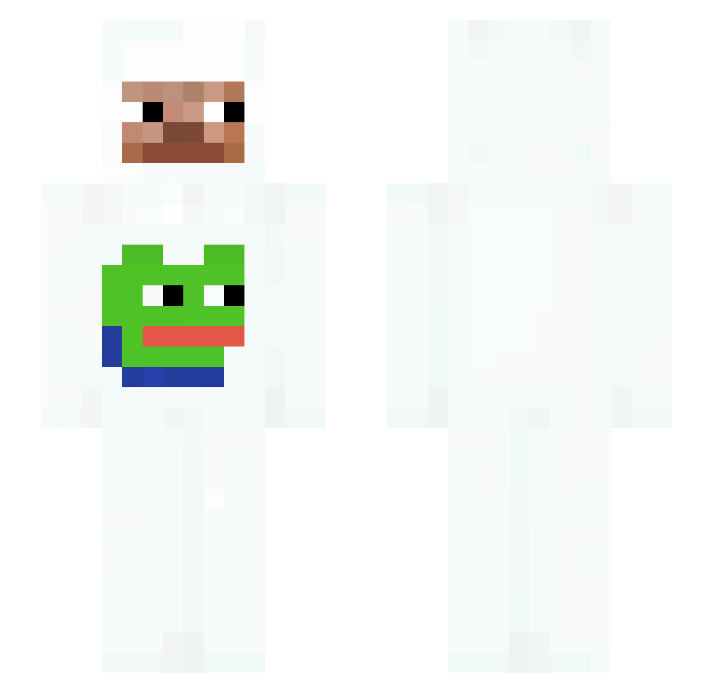 Eenzaam Minecraft skin, front and back view