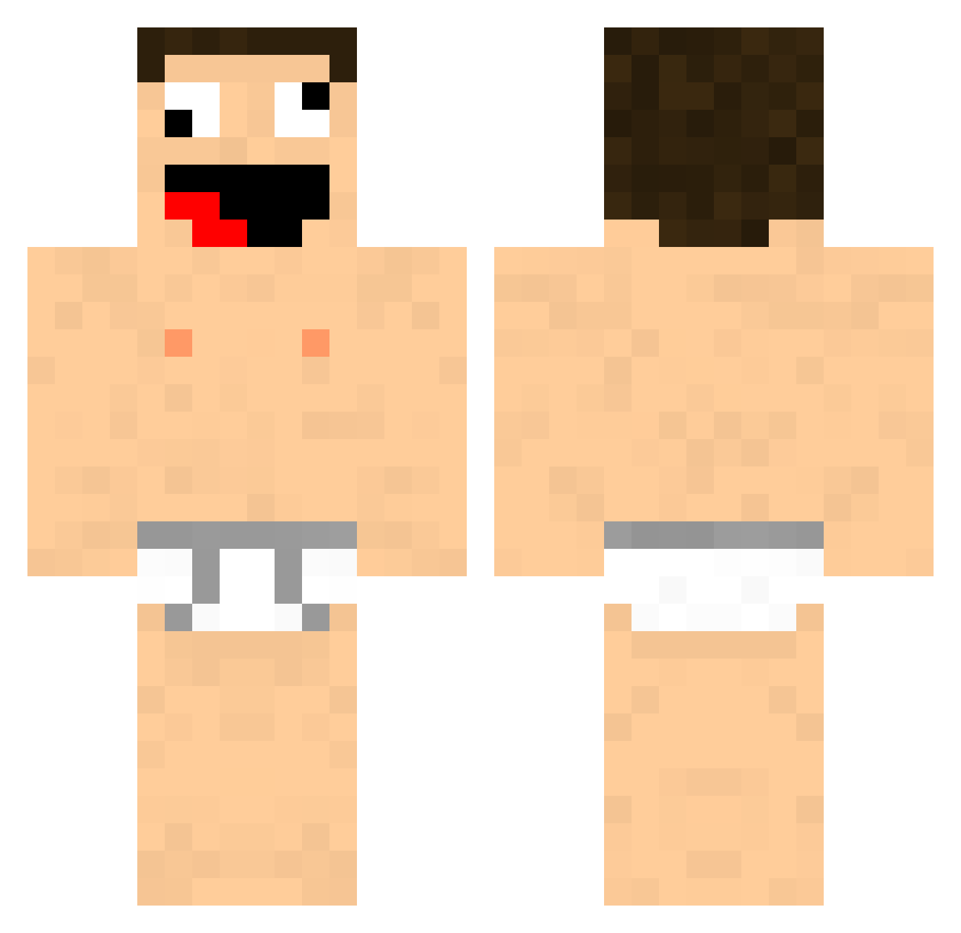 Sargus6767 Minecraft skin, front and back view