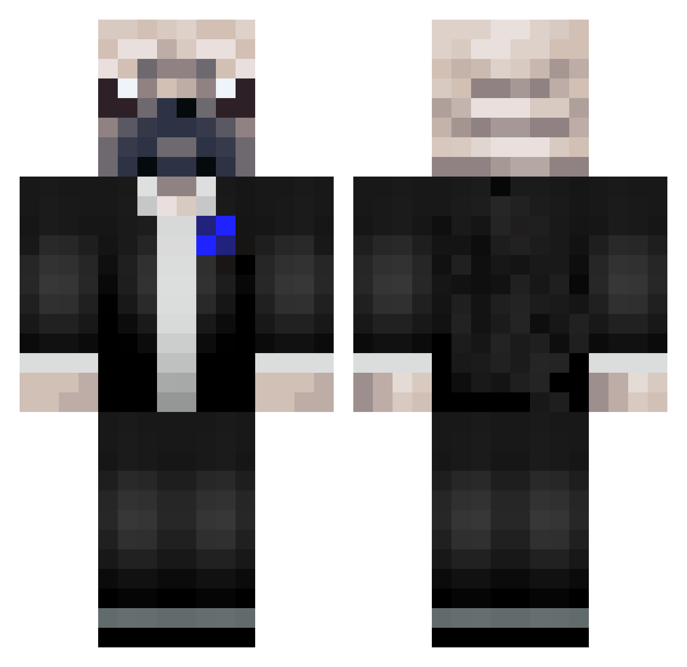 UditNarayan23 Minecraft skin, front and back view