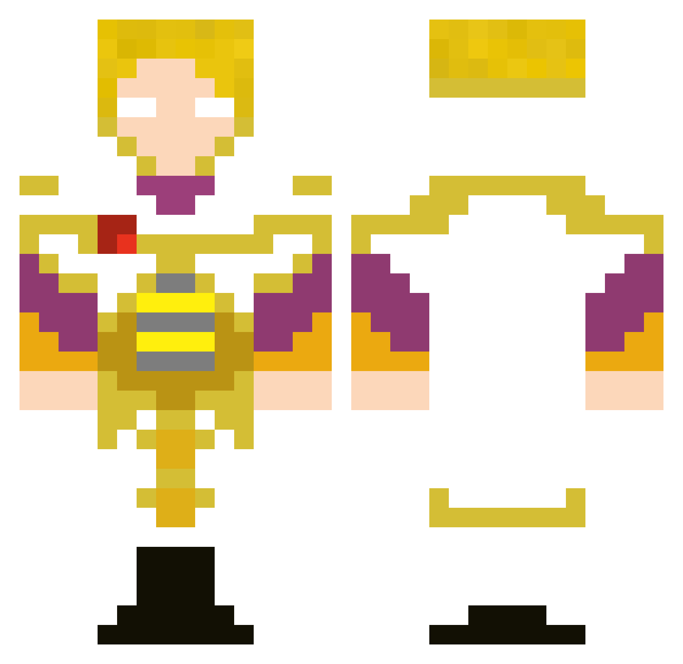 DraWleR_ Minecraft skin, front and back view