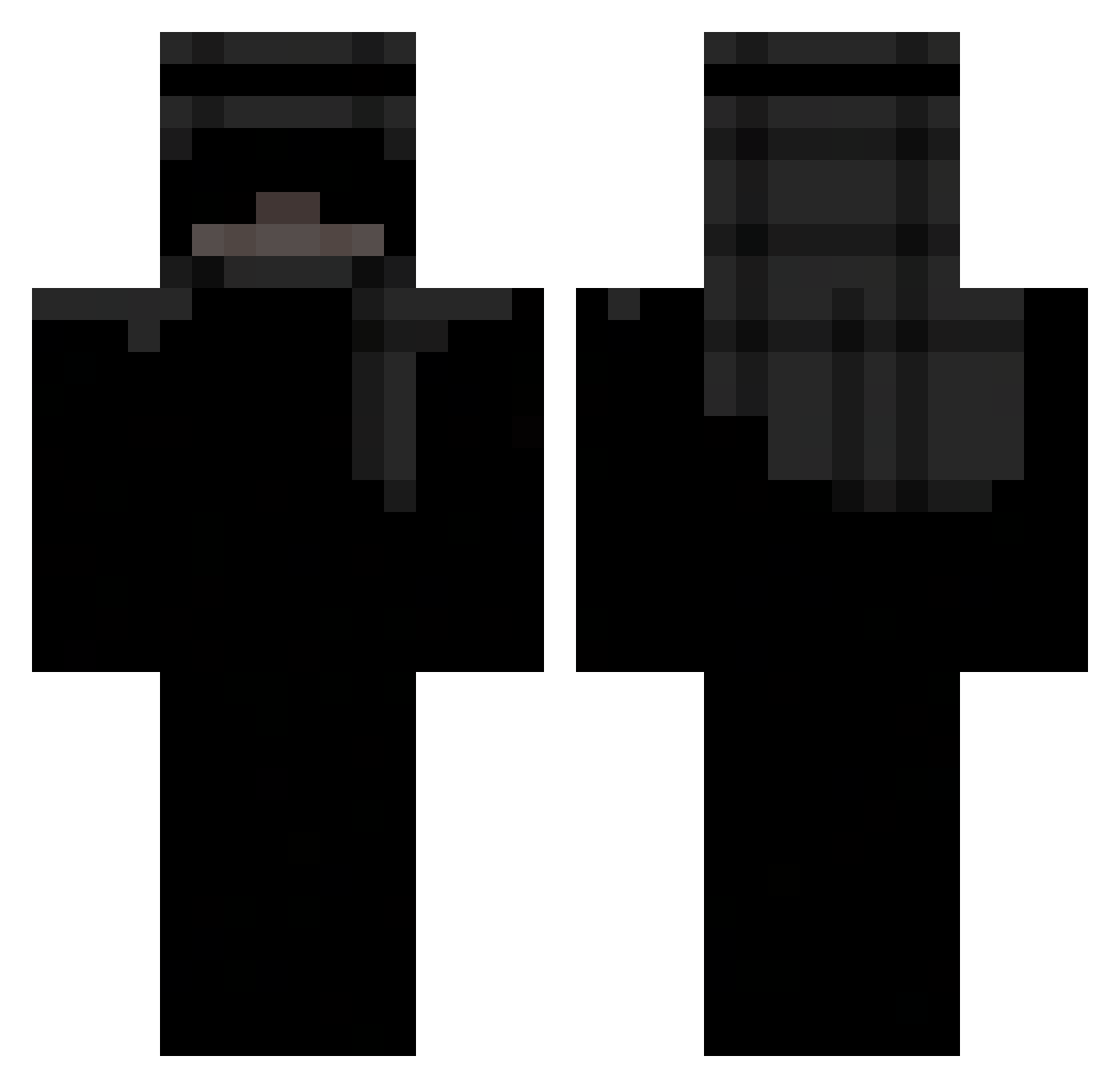 UZY27868 Minecraft skin, front and back view