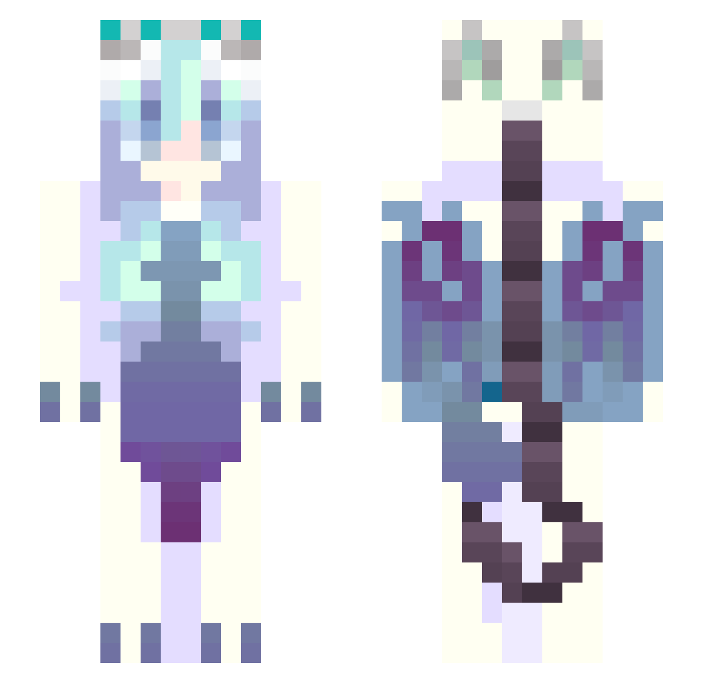 OrthodoxNarcheto Minecraft skin, front and back view