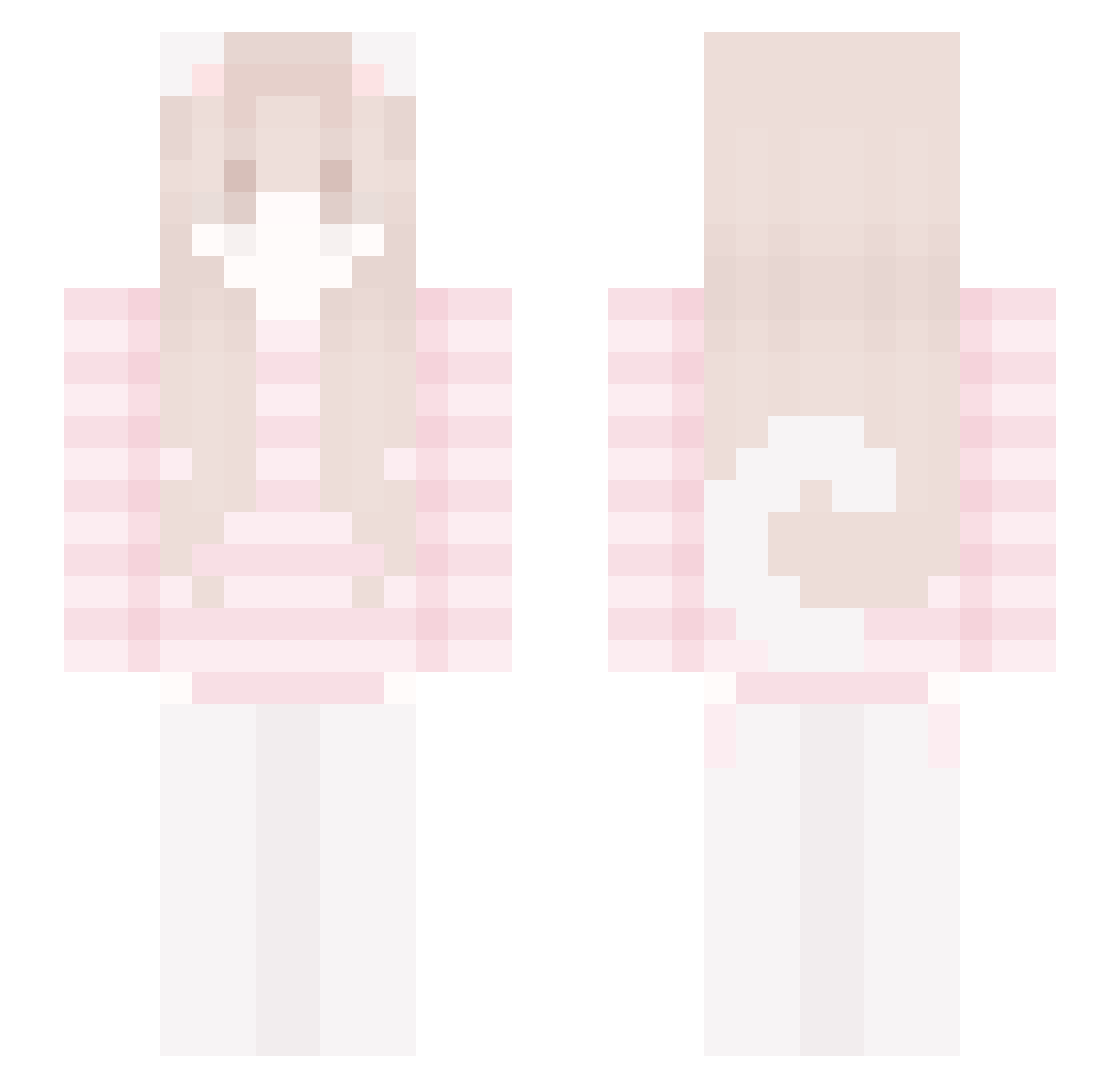 Lilmoney2209 Minecraft skin, front and back view