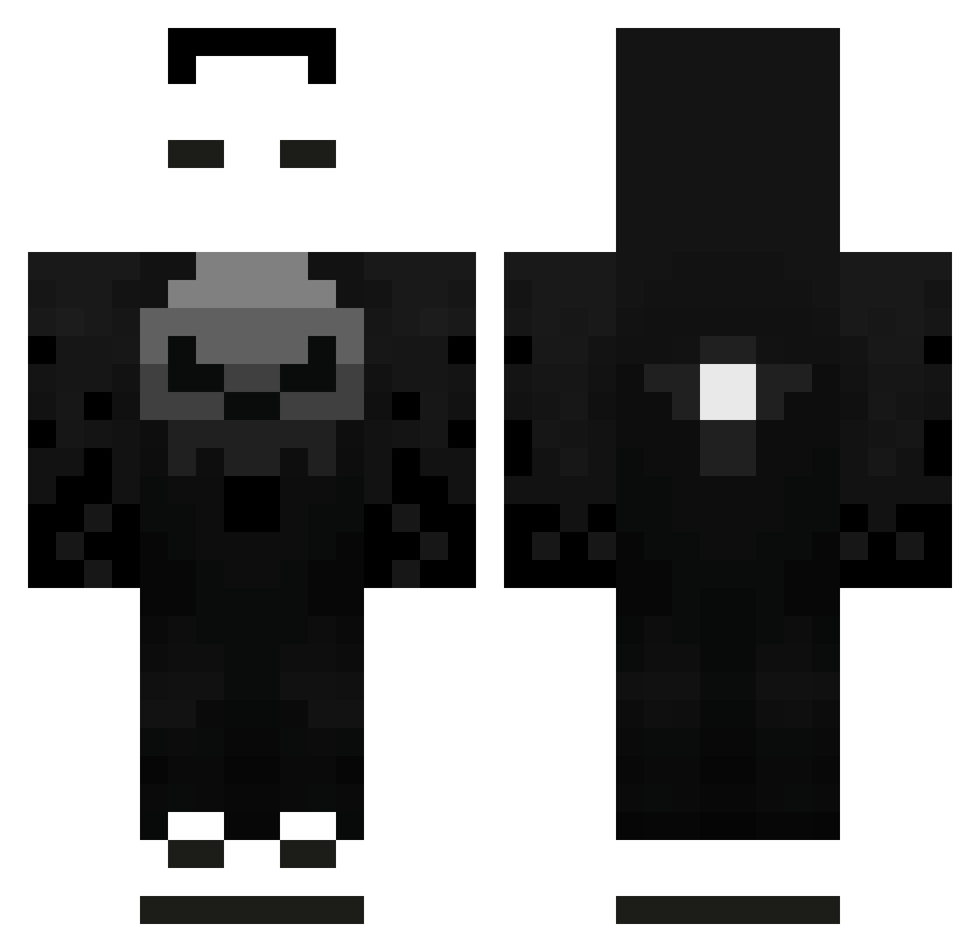 TiLupos Minecraft skin, front and back view