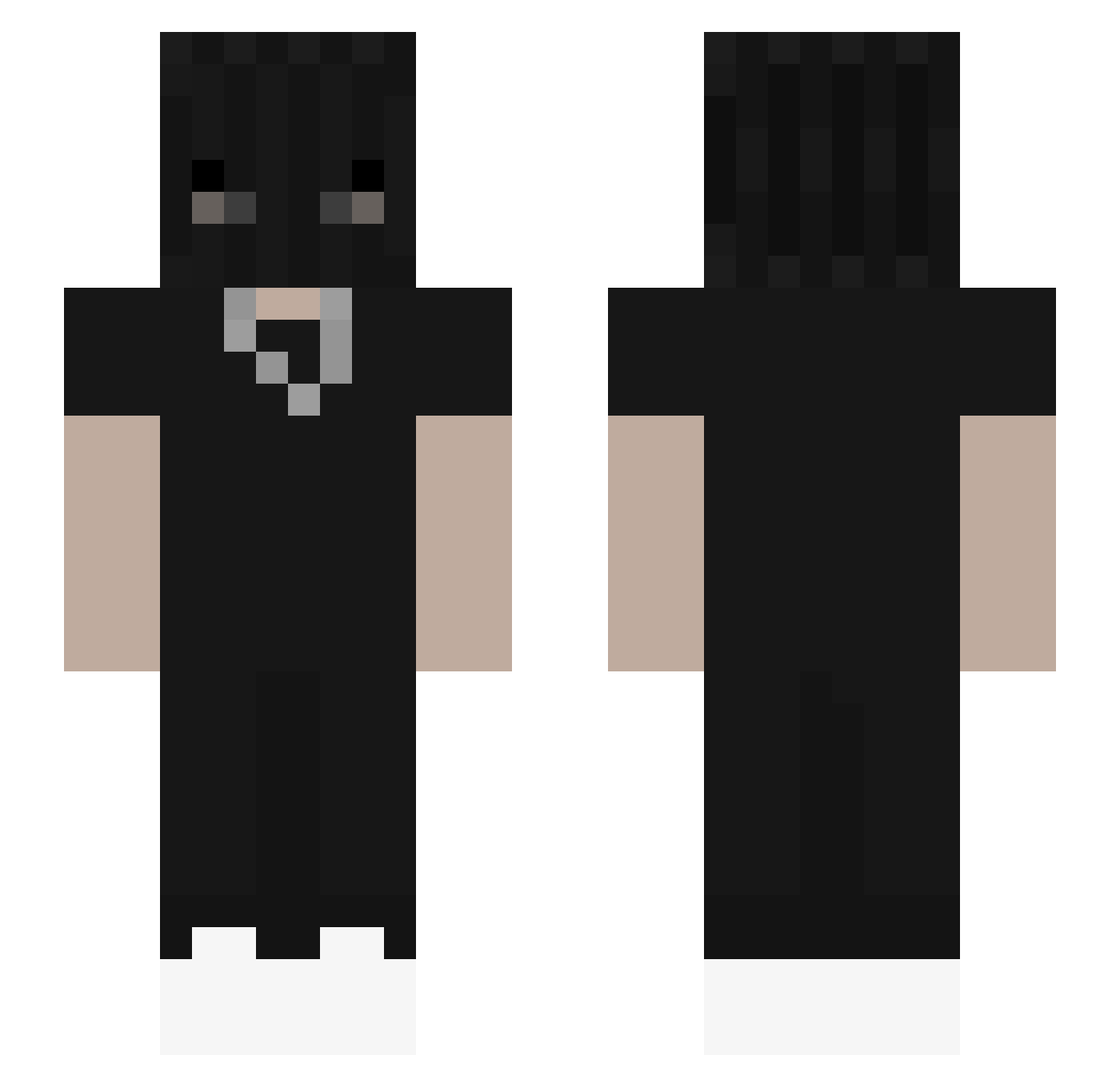 Sasho_Roman Minecraft skin, front and back view