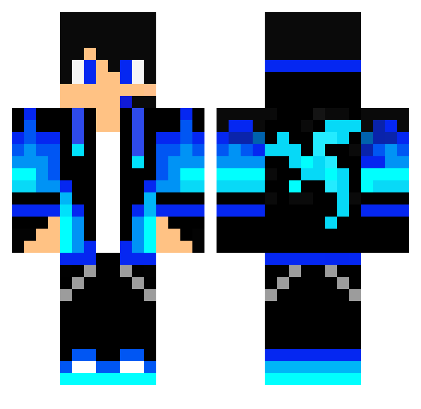 Kacper2314 Minecraft skin, front and back view