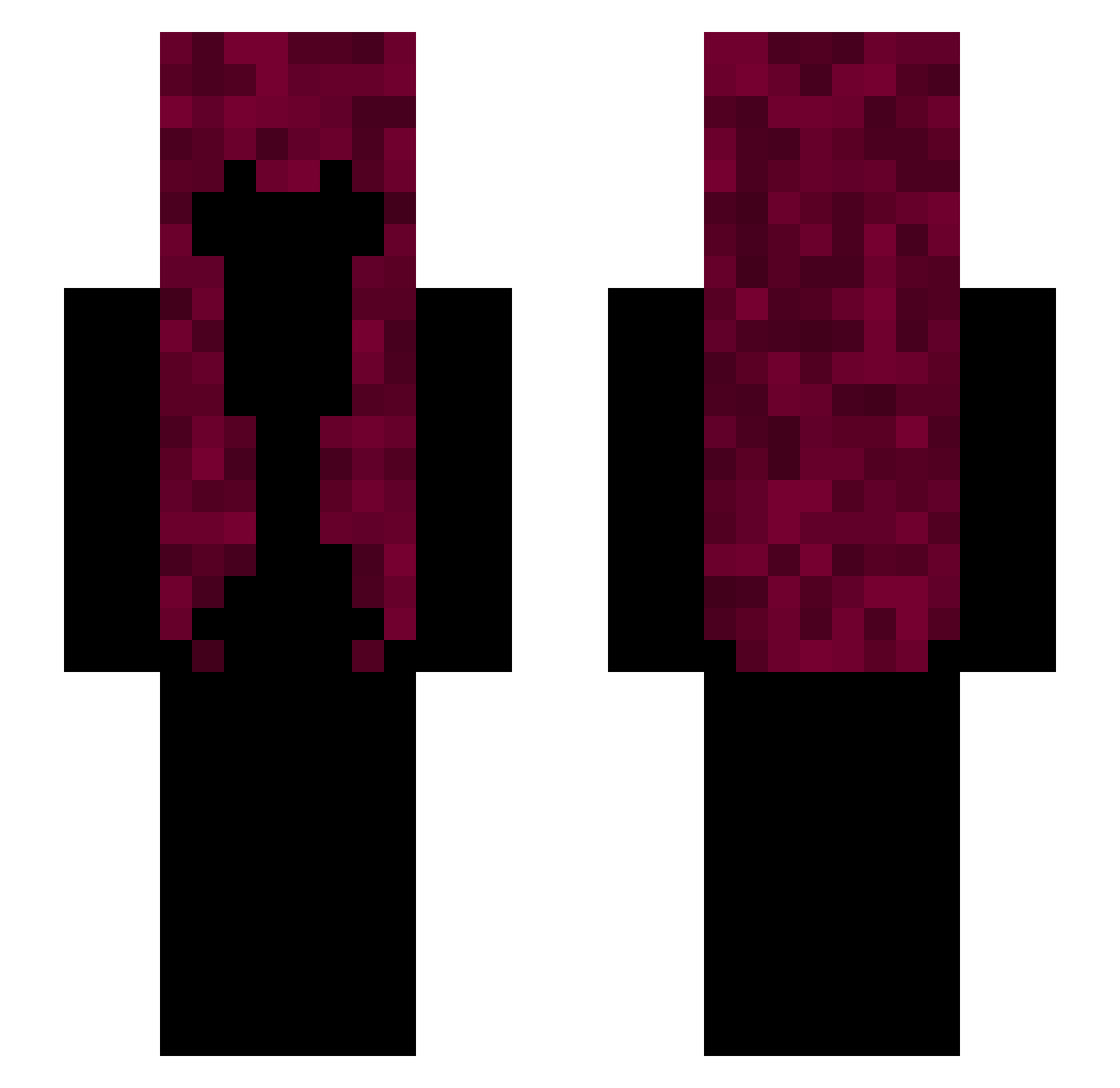 ArthurTheone Minecraft skin, front and back view