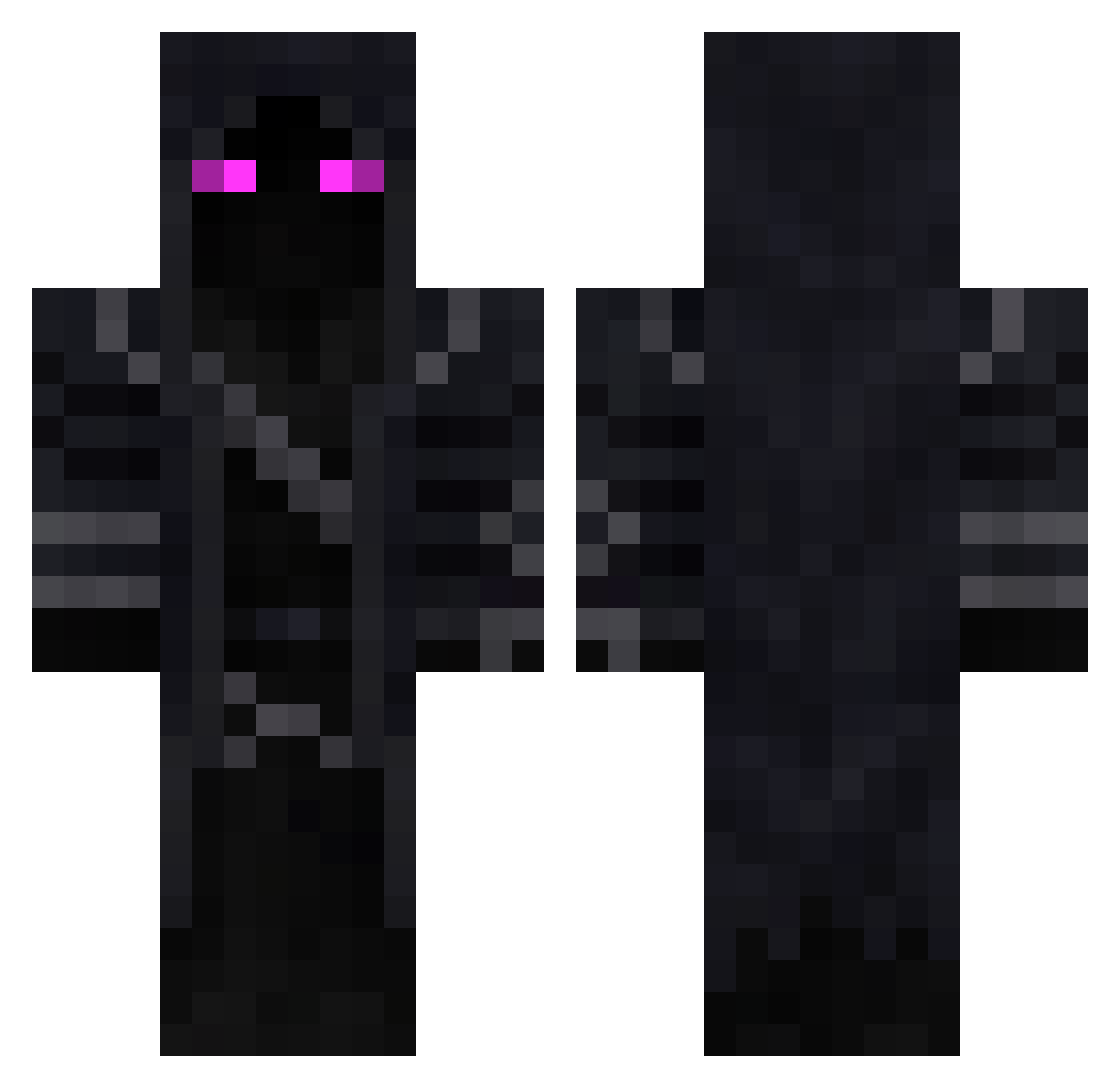 Mikaren883 Minecraft skin, front and back view