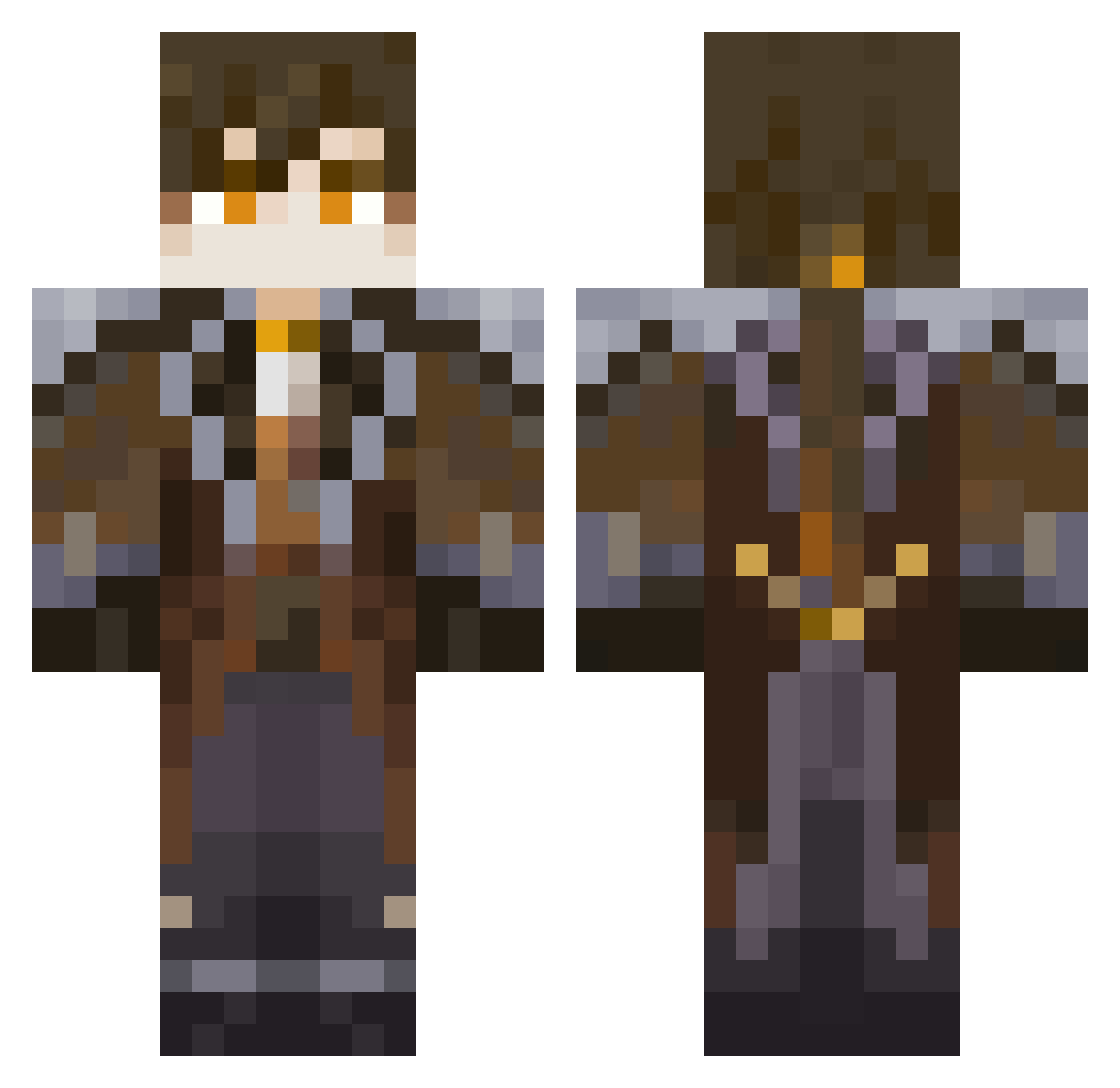 cocoa1912 Minecraft skin, front and back view