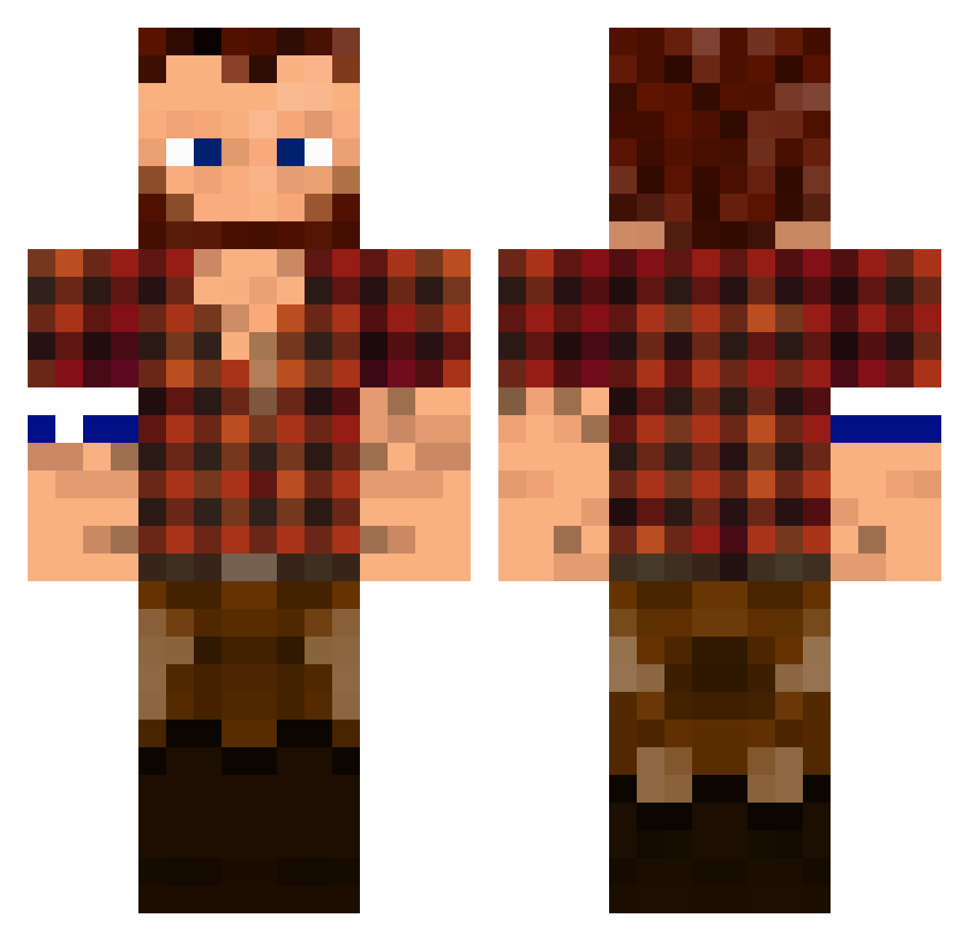TryManGi_QC Minecraft skin, front and back view
