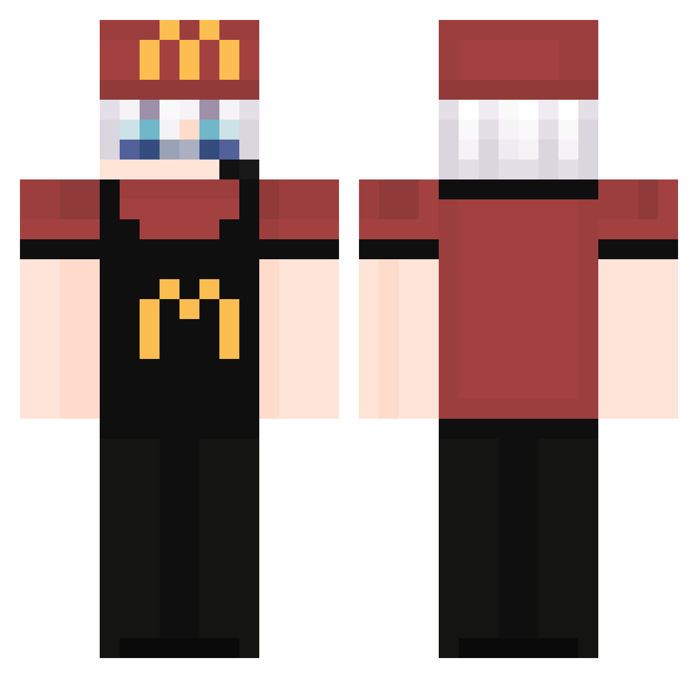 noxa__ Minecraft skin, front and back view