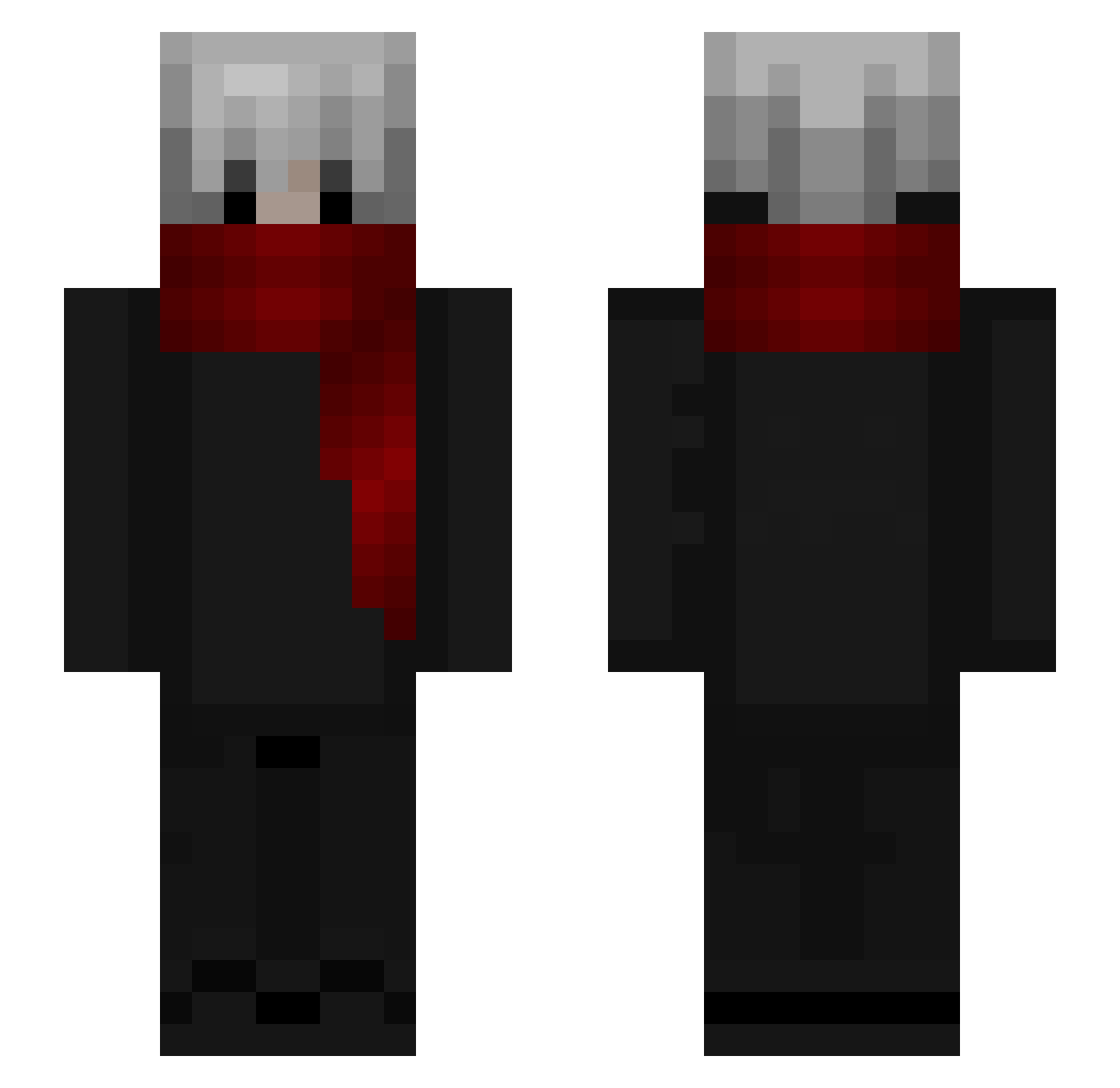 Sehuiroto Minecraft skin, front and back view