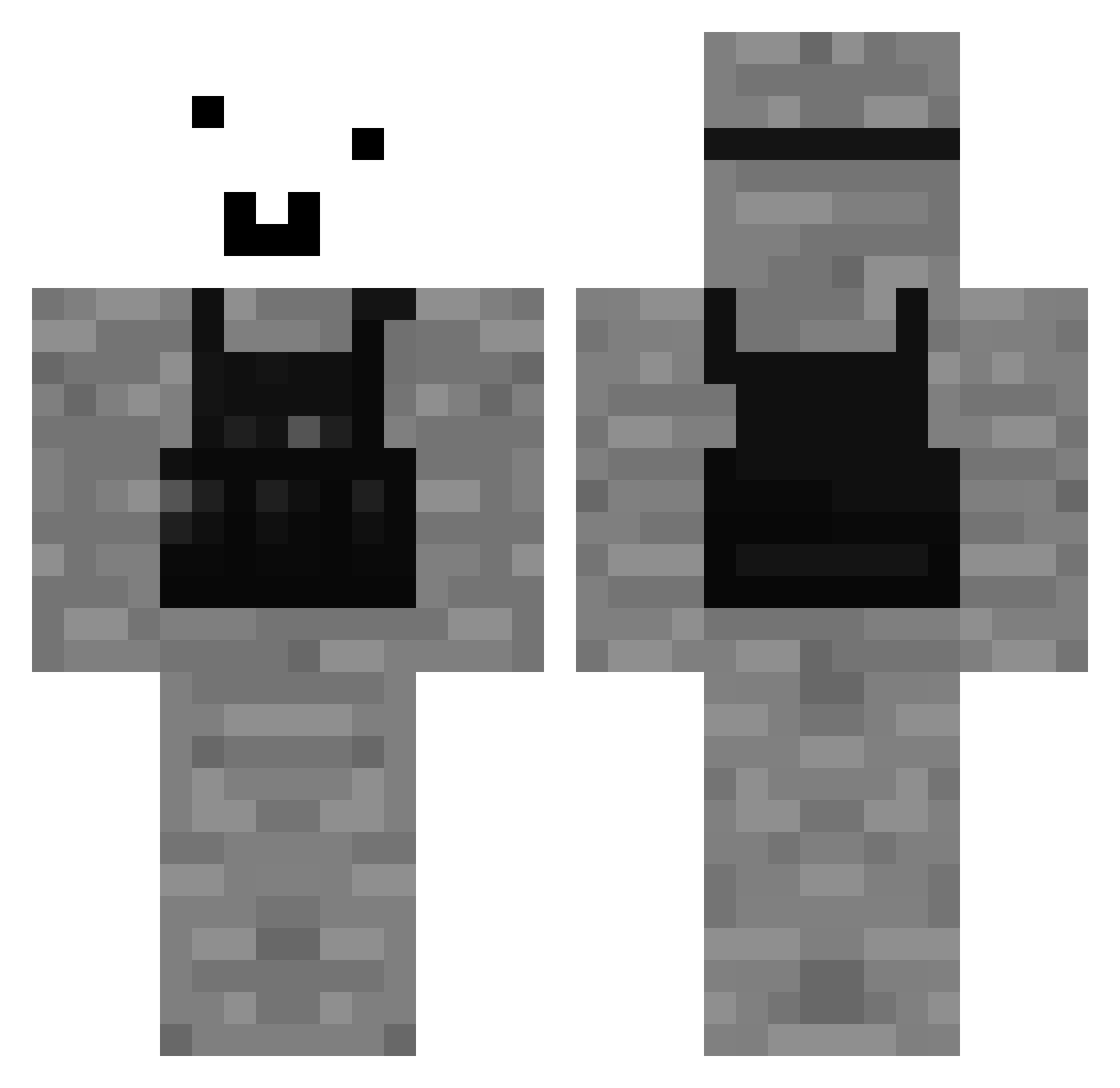 sheysey69 Minecraft skin, front and back view