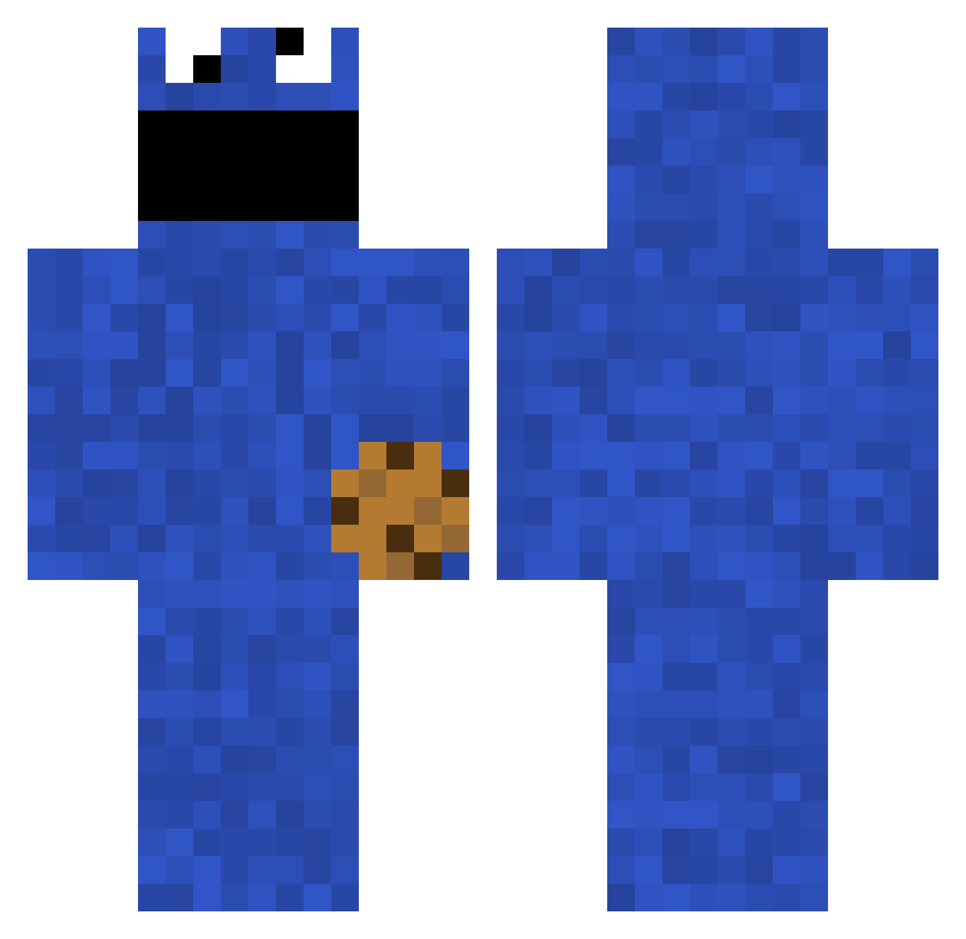 GreenTeaSlayer Minecraft skin, front and back view