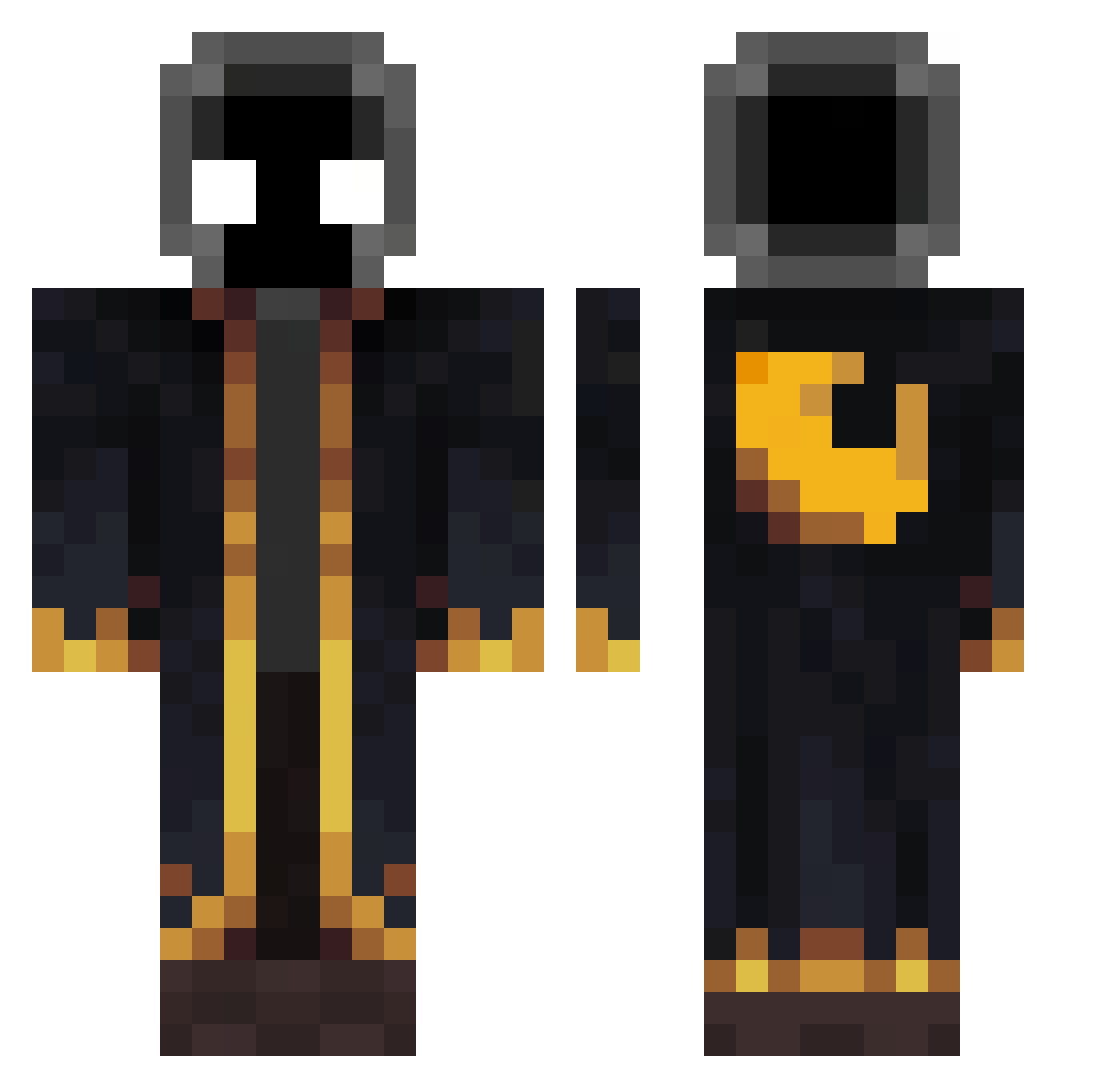 chilll1234 Minecraft skin, front and back view