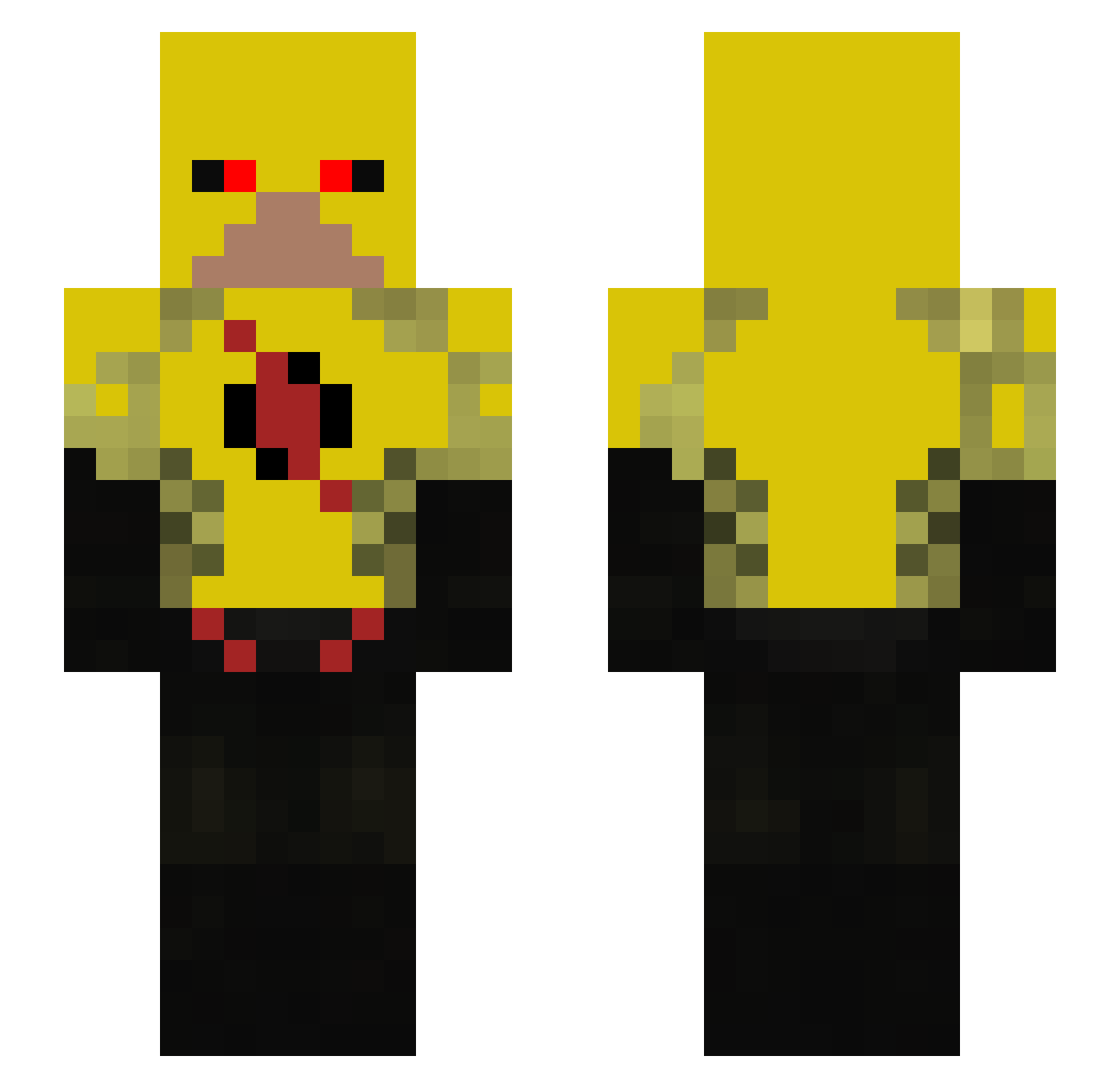 USE_SKLAVE2 Minecraft skin, front and back view