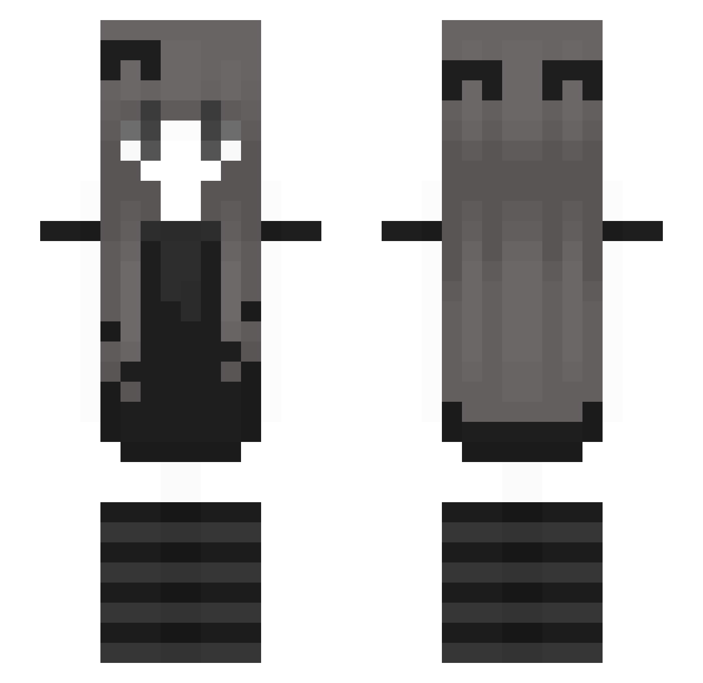 maewoh Minecraft skin, front and back view
