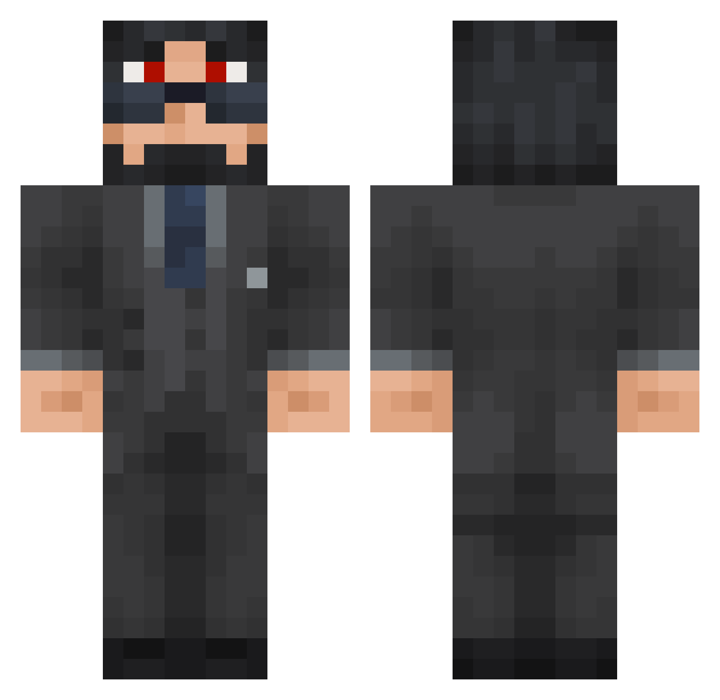 _Nutch_ Minecraft skin, front and back view