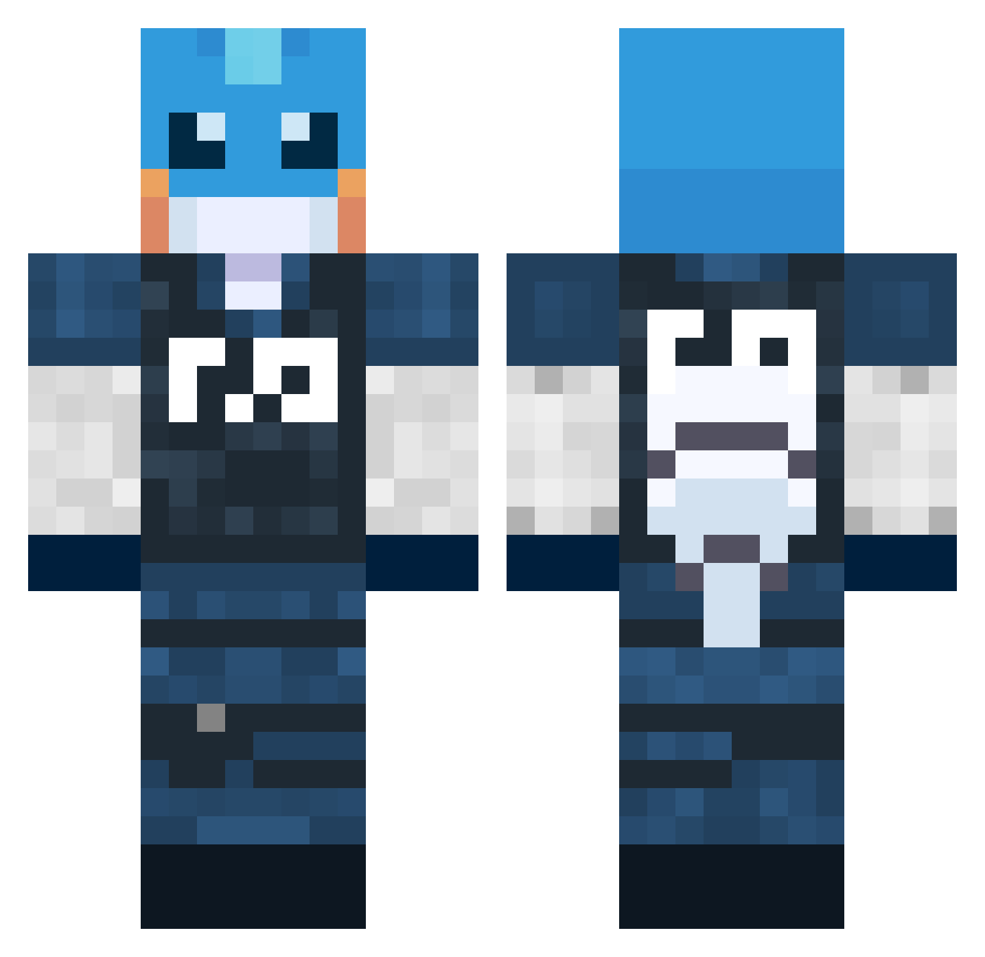 OniGod4642 Minecraft skin, front and back view