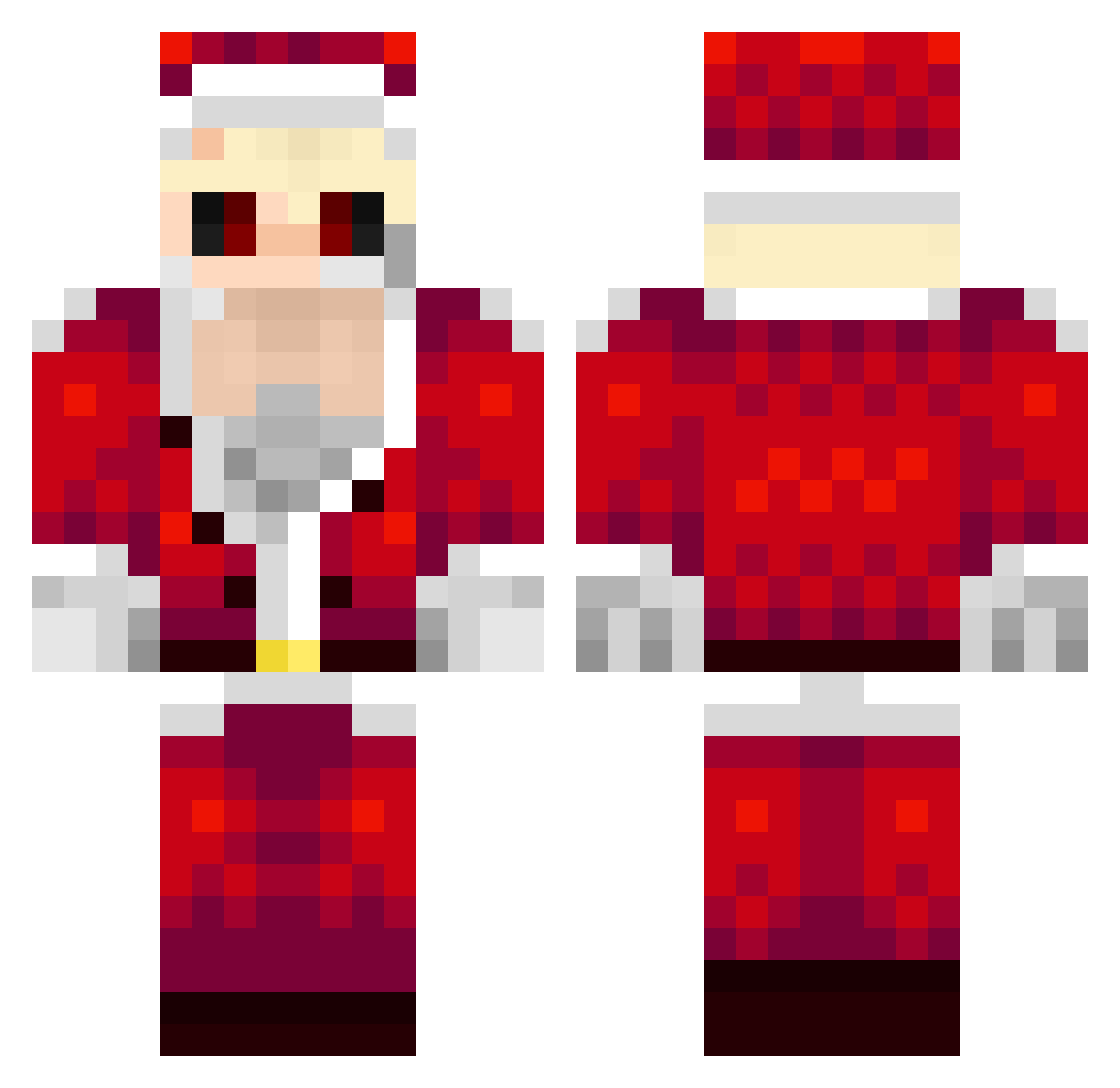 Bravo_Boss Minecraft skin, front and back view
