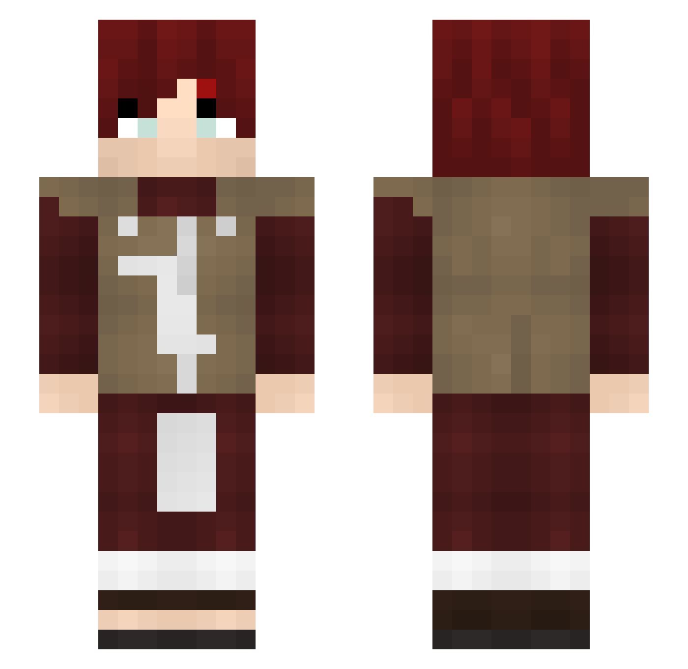 zky_7 Minecraft skin, front and back view