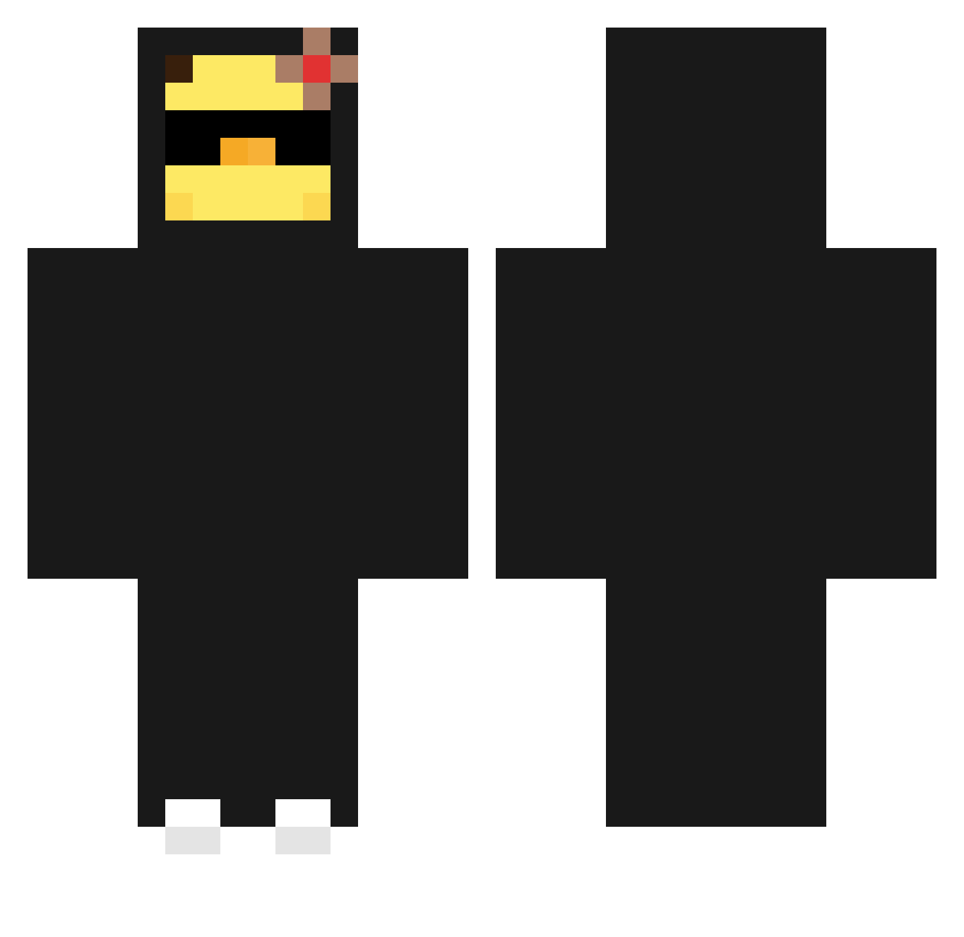 Ralex21 Minecraft skin, front and back view