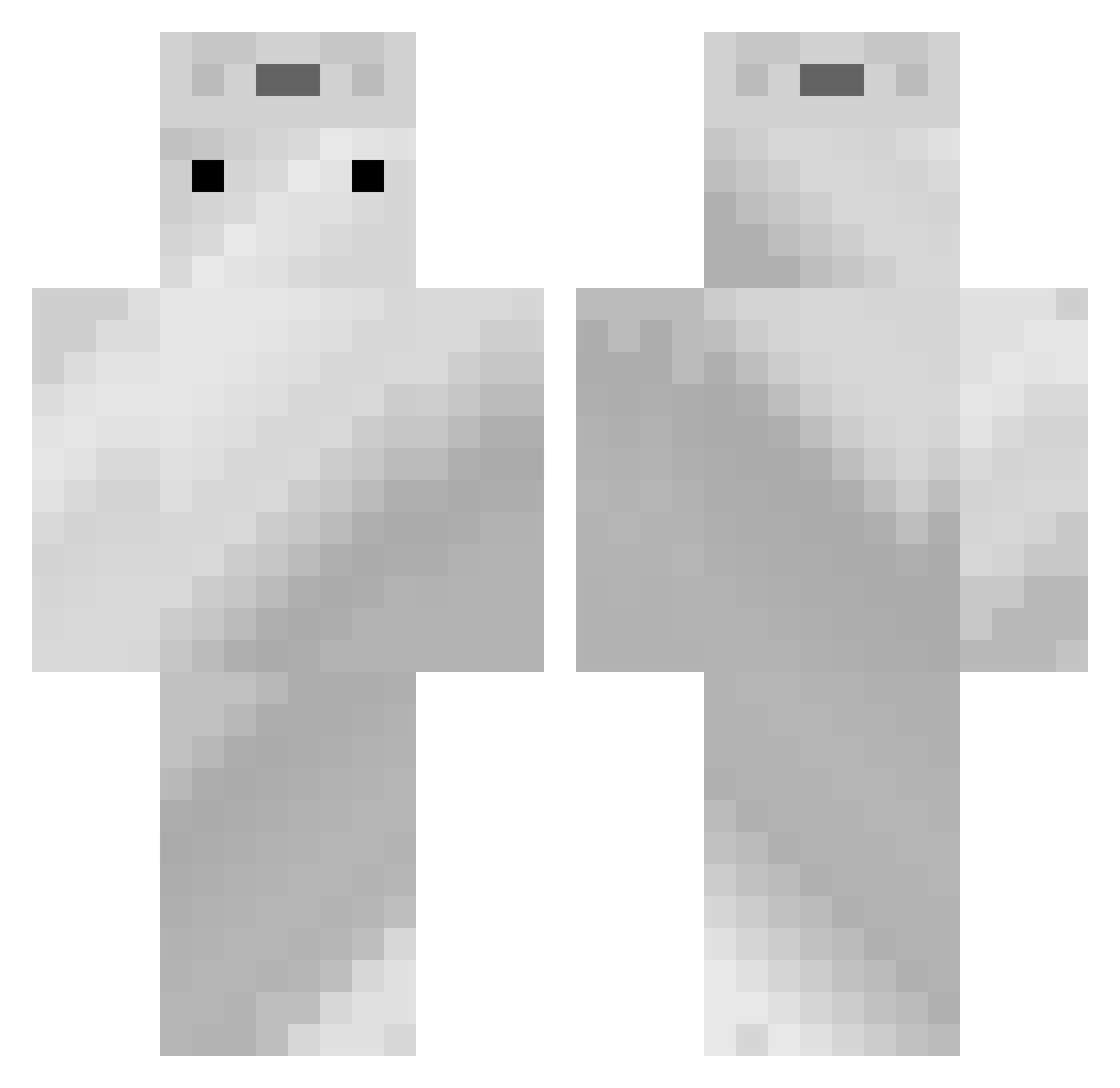 Zyper_uur Minecraft skin, front and back view
