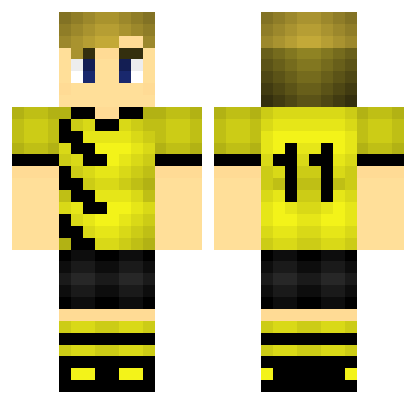 reptayn Minecraft skin, front and back view